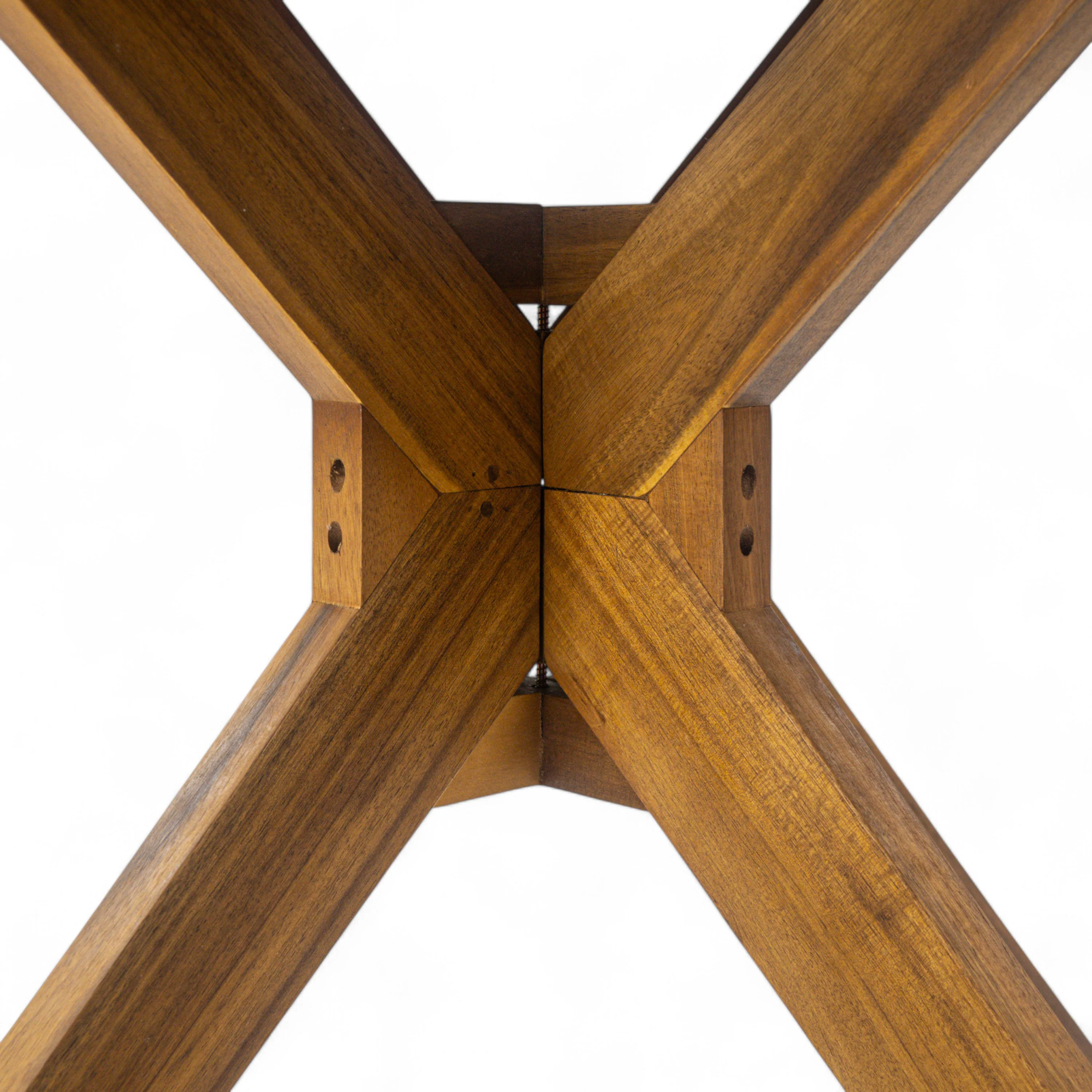 Stanford Outdoor Acacia Wood Round Dining Table - furnishings
