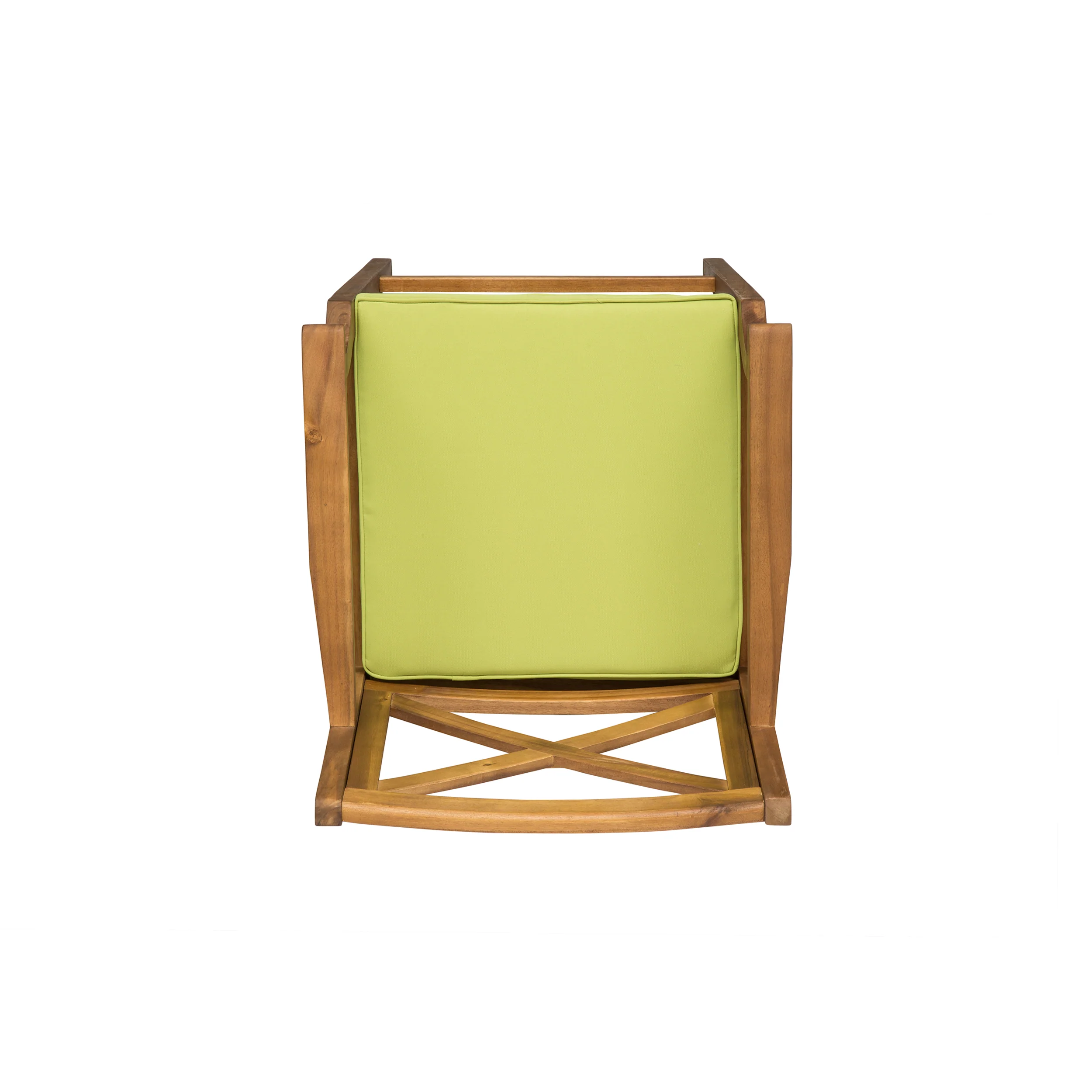 Doric Outdoor Rustic Acacia Wood Barstools with Cushions (Set of 4) - furnishings