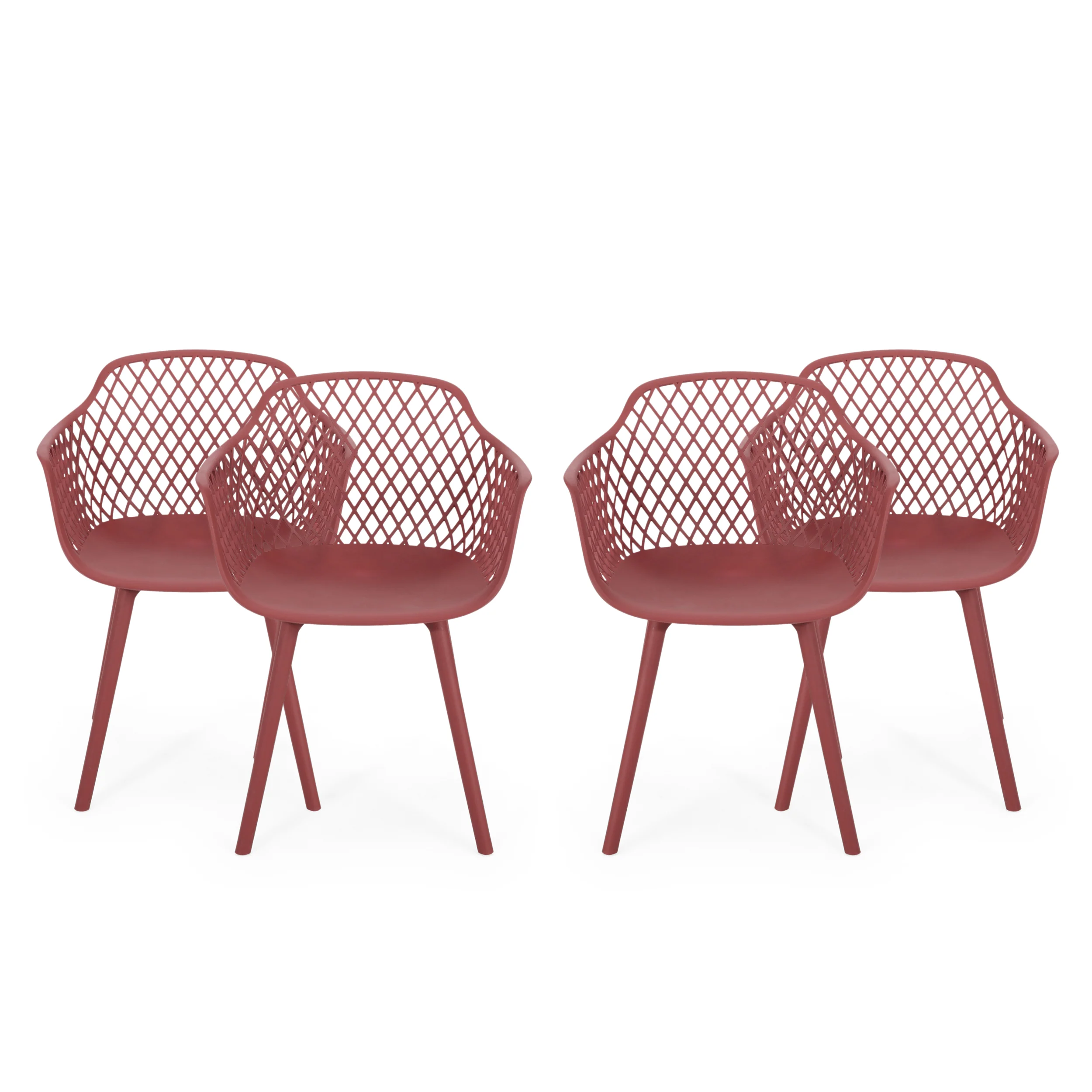 Tate Outdoor Modern Dining Chair (Set of 4) - furnishings