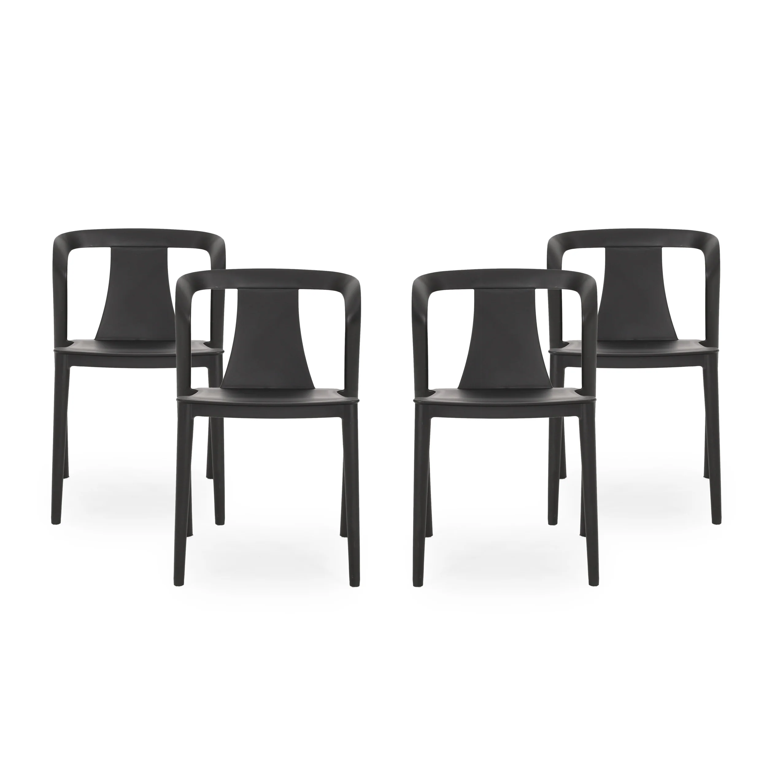 Janely Outdoor Stacking Dining Chair (Set of 4) - furnishings