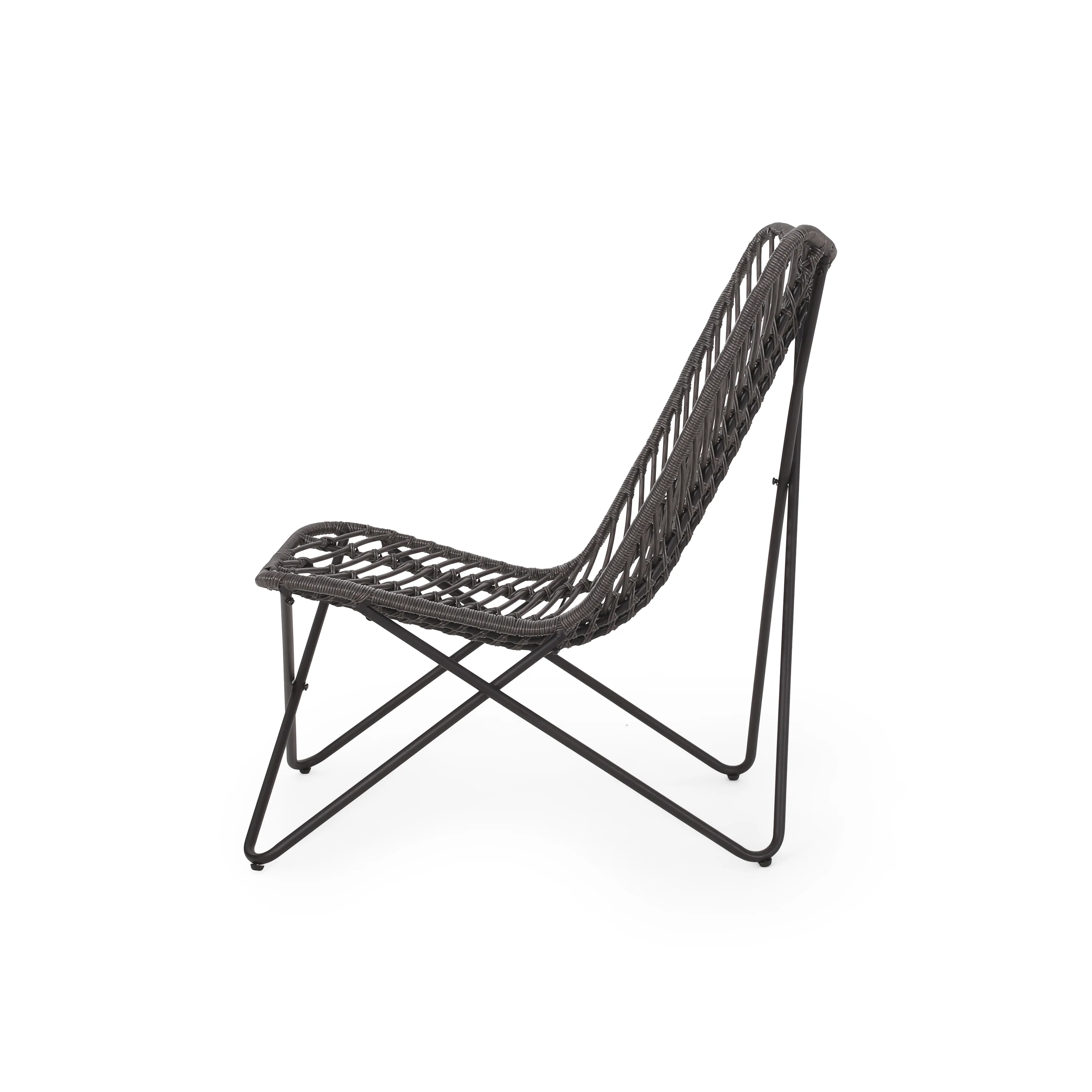 Juan Outdoor Wicker Accent Chairs, Set of 2 - furnishings