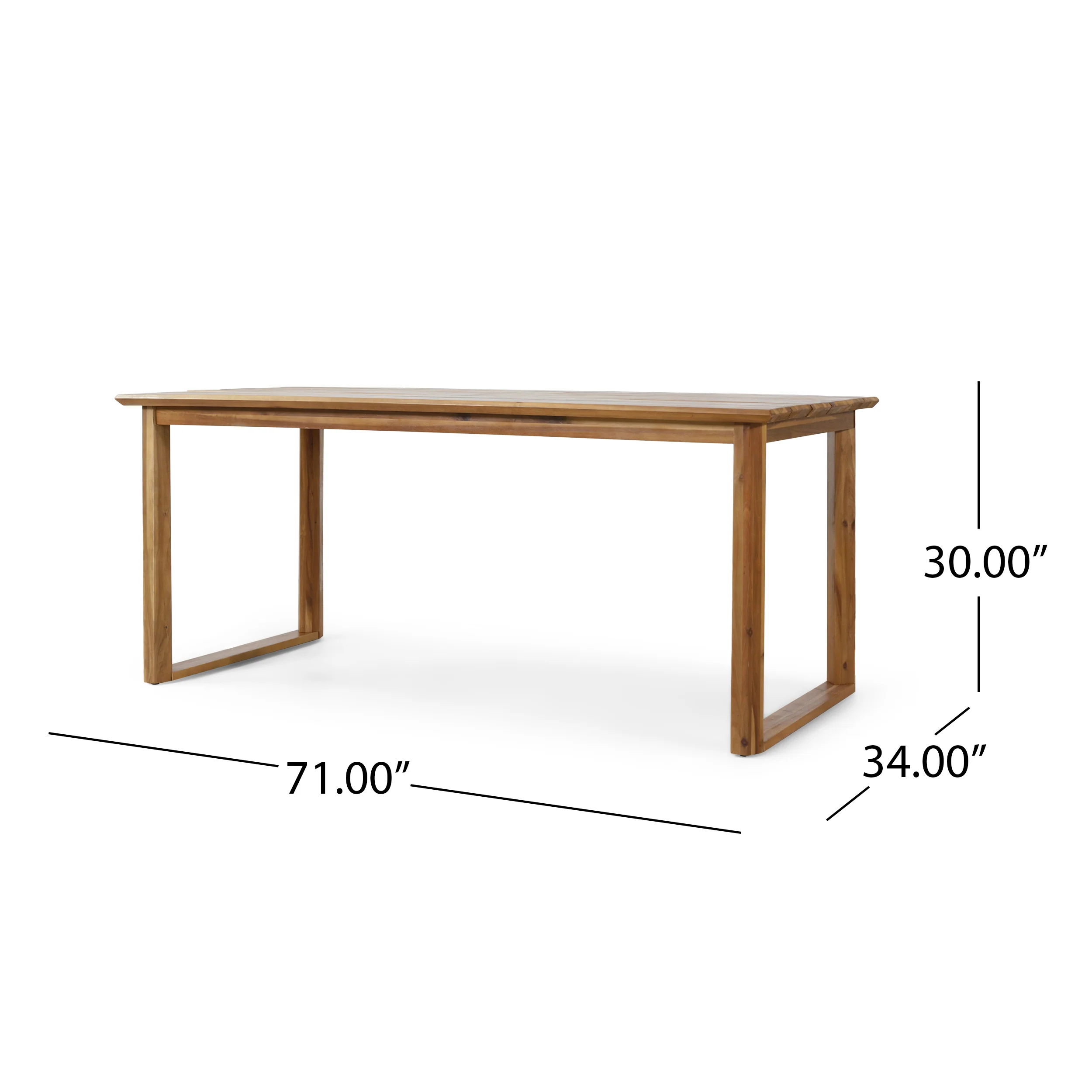 Conifer Outdoor Acacia Wood Dining Table - furnishings