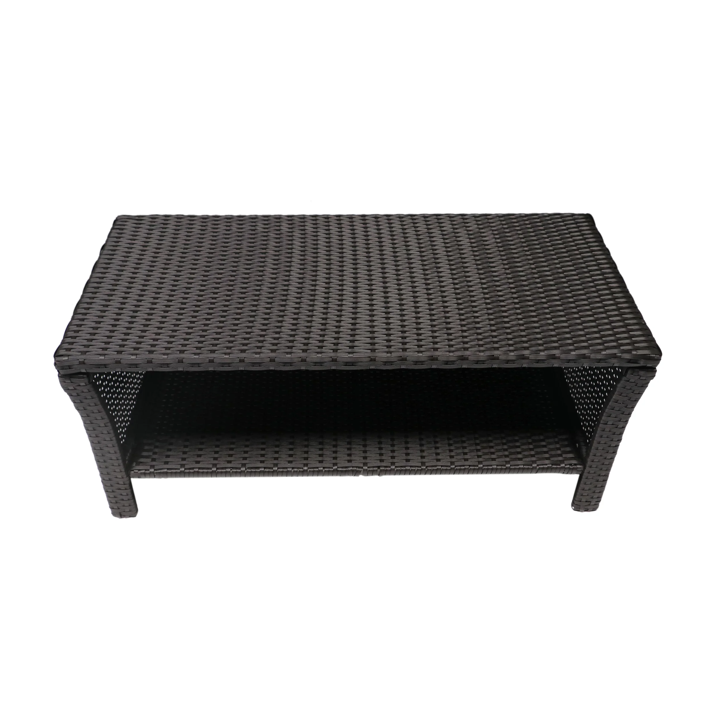 Justin Outdoor Wicker Coffee Table - furnishings