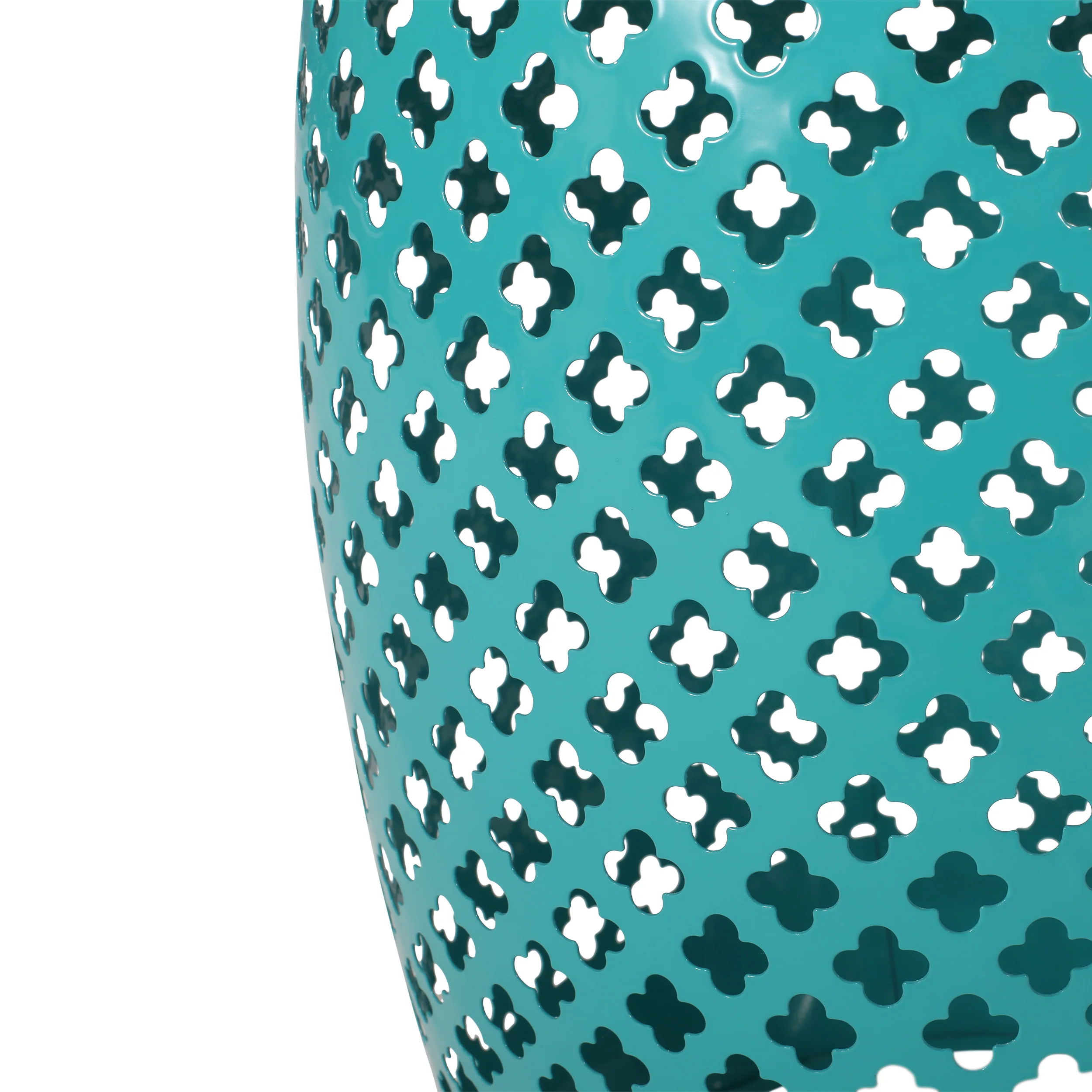 Kalyse Outdoor Lace Cut Side Table with Tile Top - furnishings