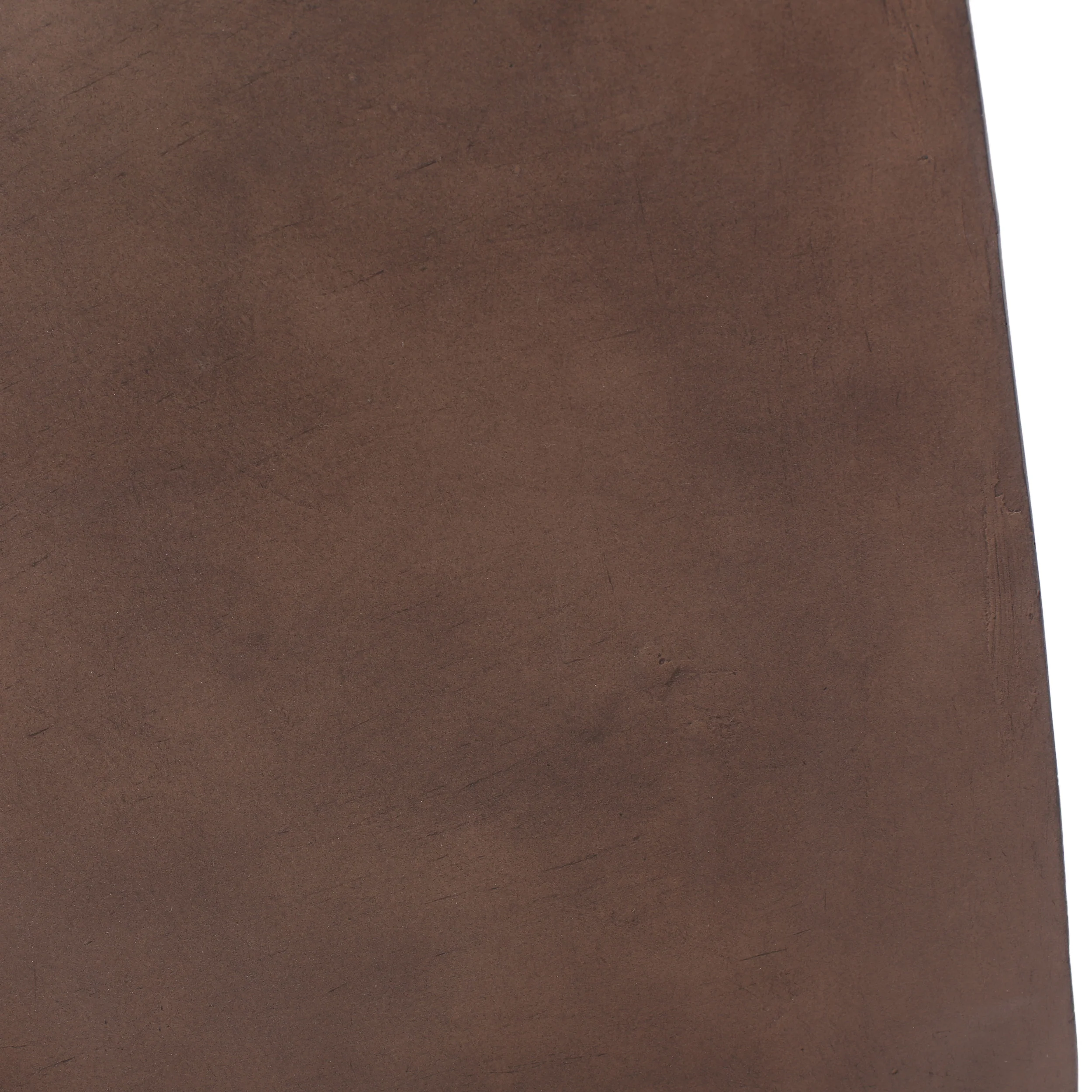 Pecor Outdoor Lightweight Concrete Side Table, Brown - furnbro