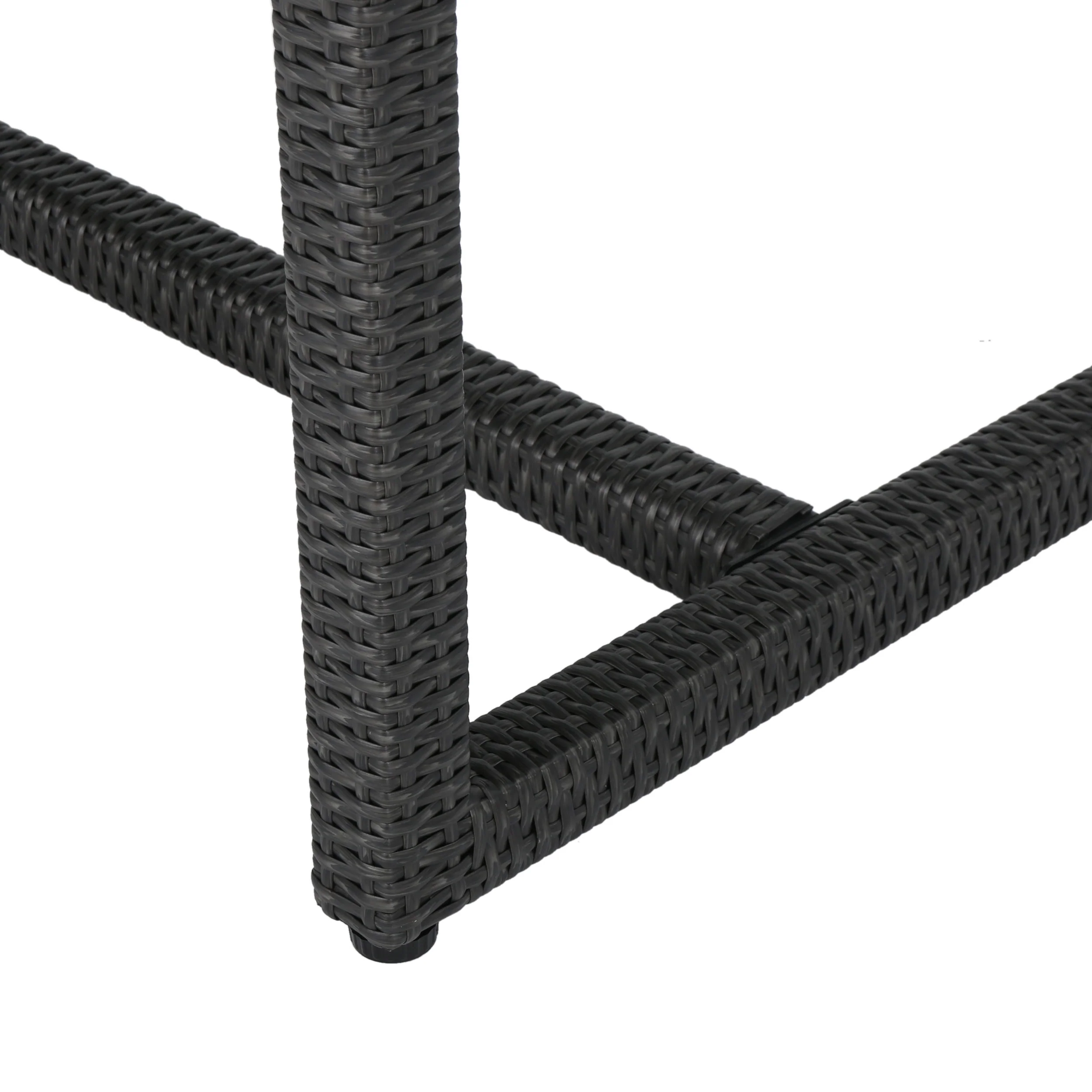 Malibu Outdoor 59 Inch Wicker Dining Table - furnishings