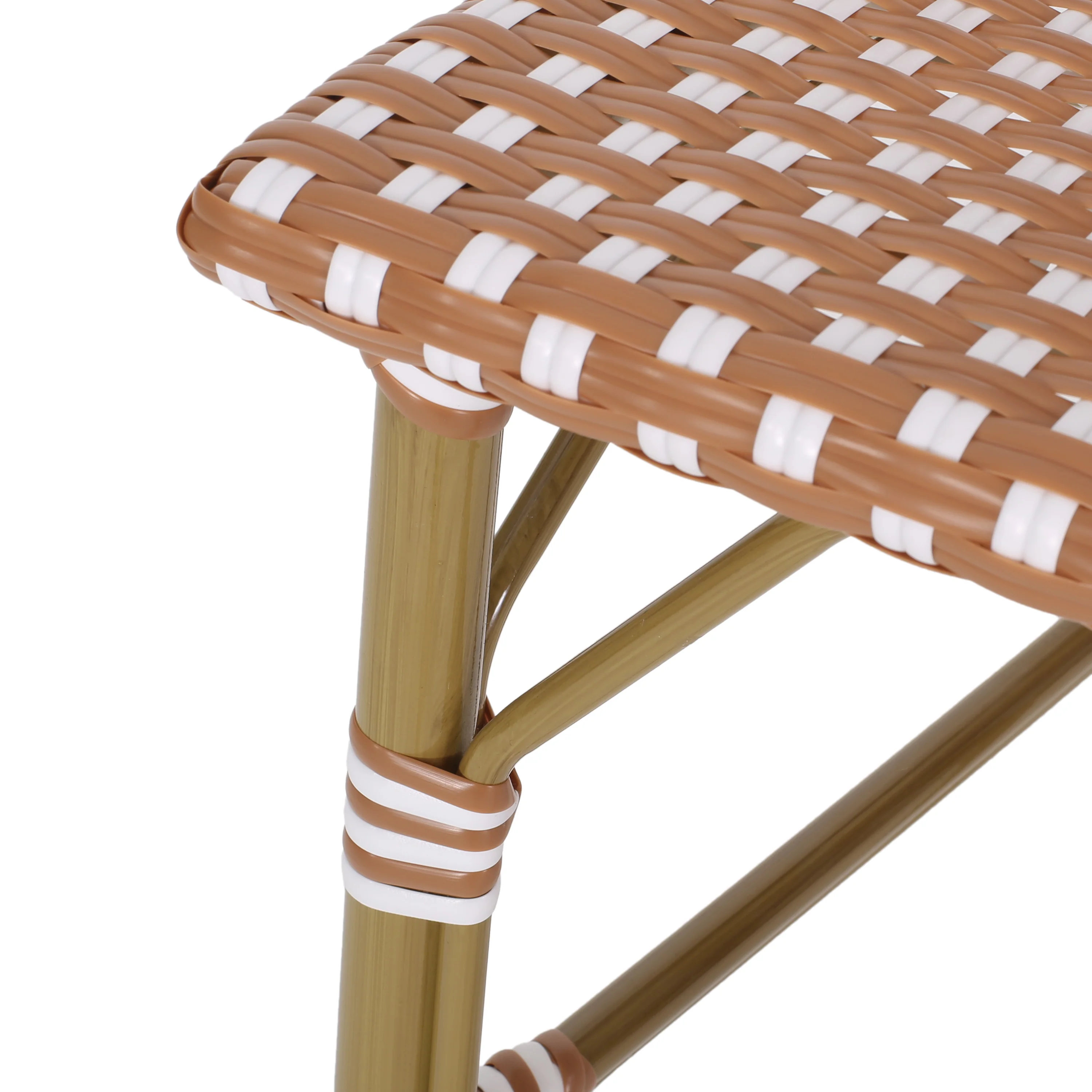 Grelton Outdoor Aluminum French Barstools, Set of 4 - furnishings