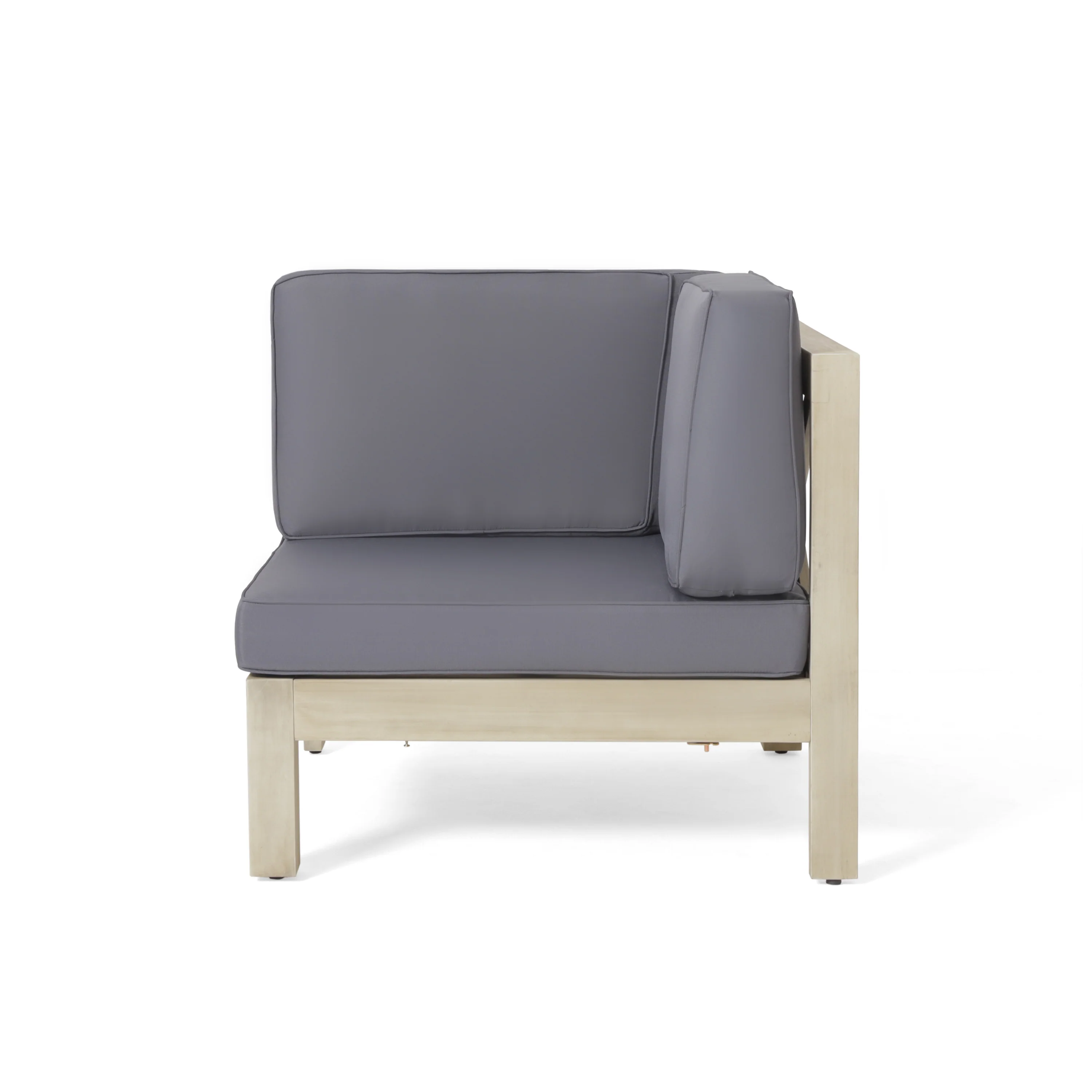 Dale Outdoor 7 Seater Acacia Wood Sectional Sofa Set - furnishings