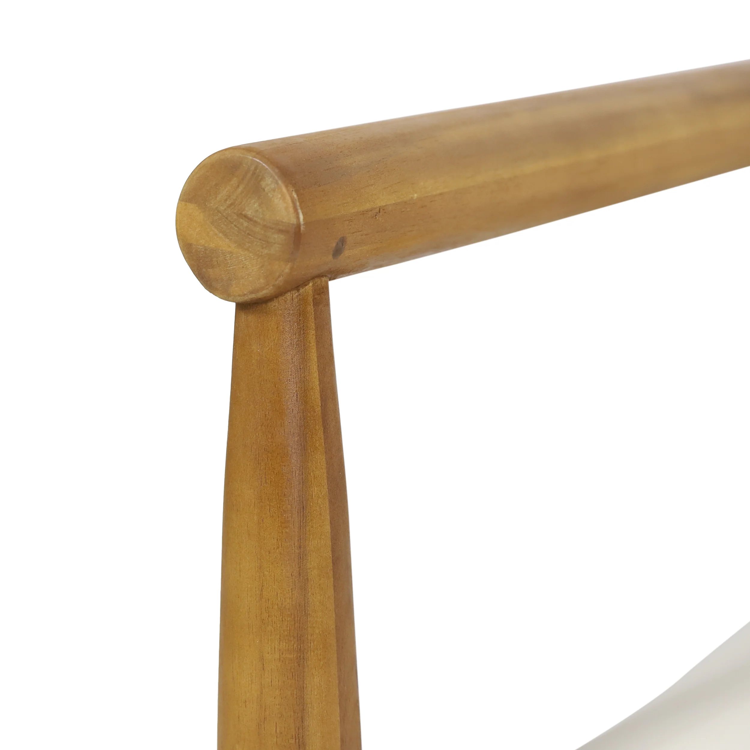 Benewah Outdoor Acacia Wood Club Chair with Cushions, Teak and Cream - furnishings