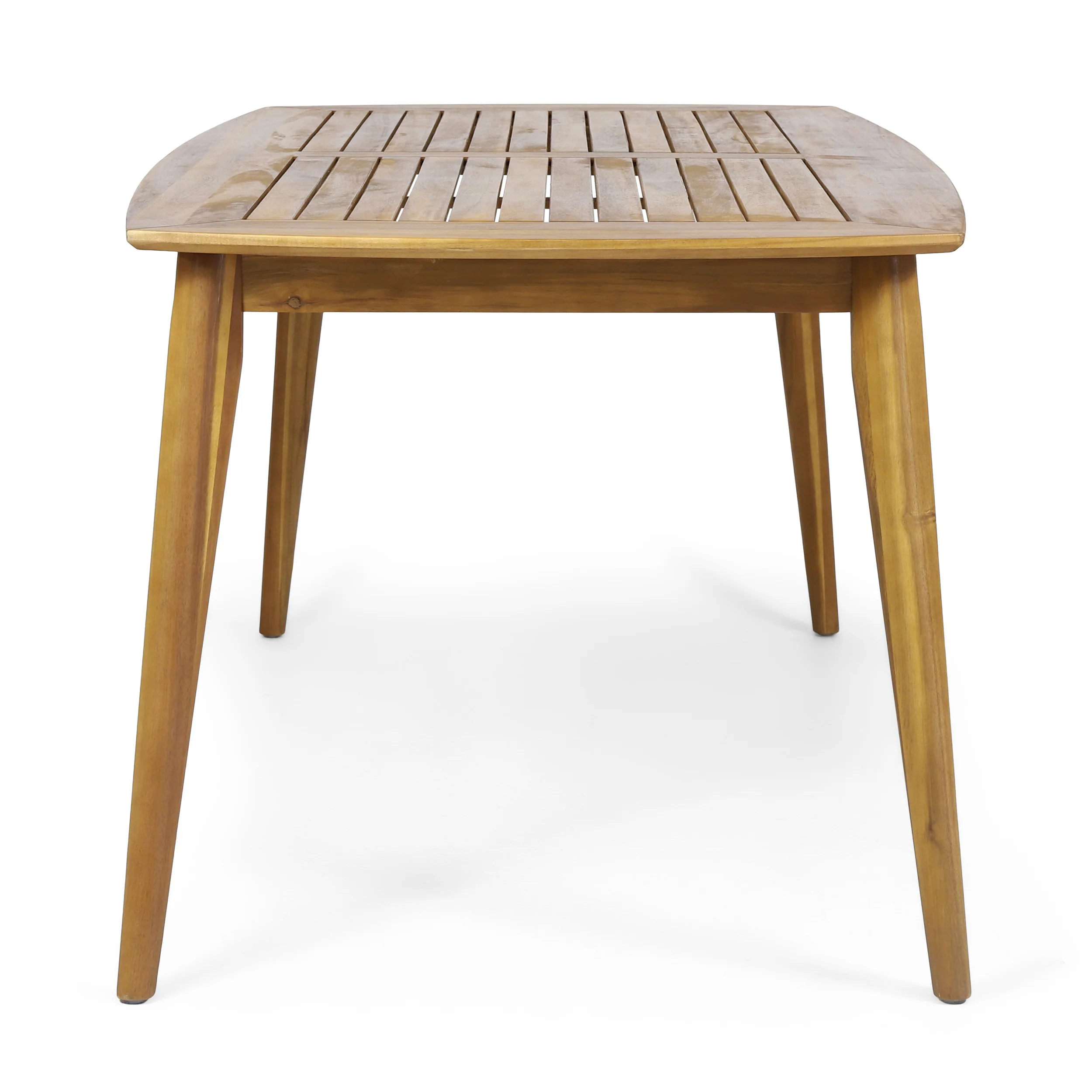 Cote Teak Finish Acacia Wood Outdoor Dining Table - furnishings
