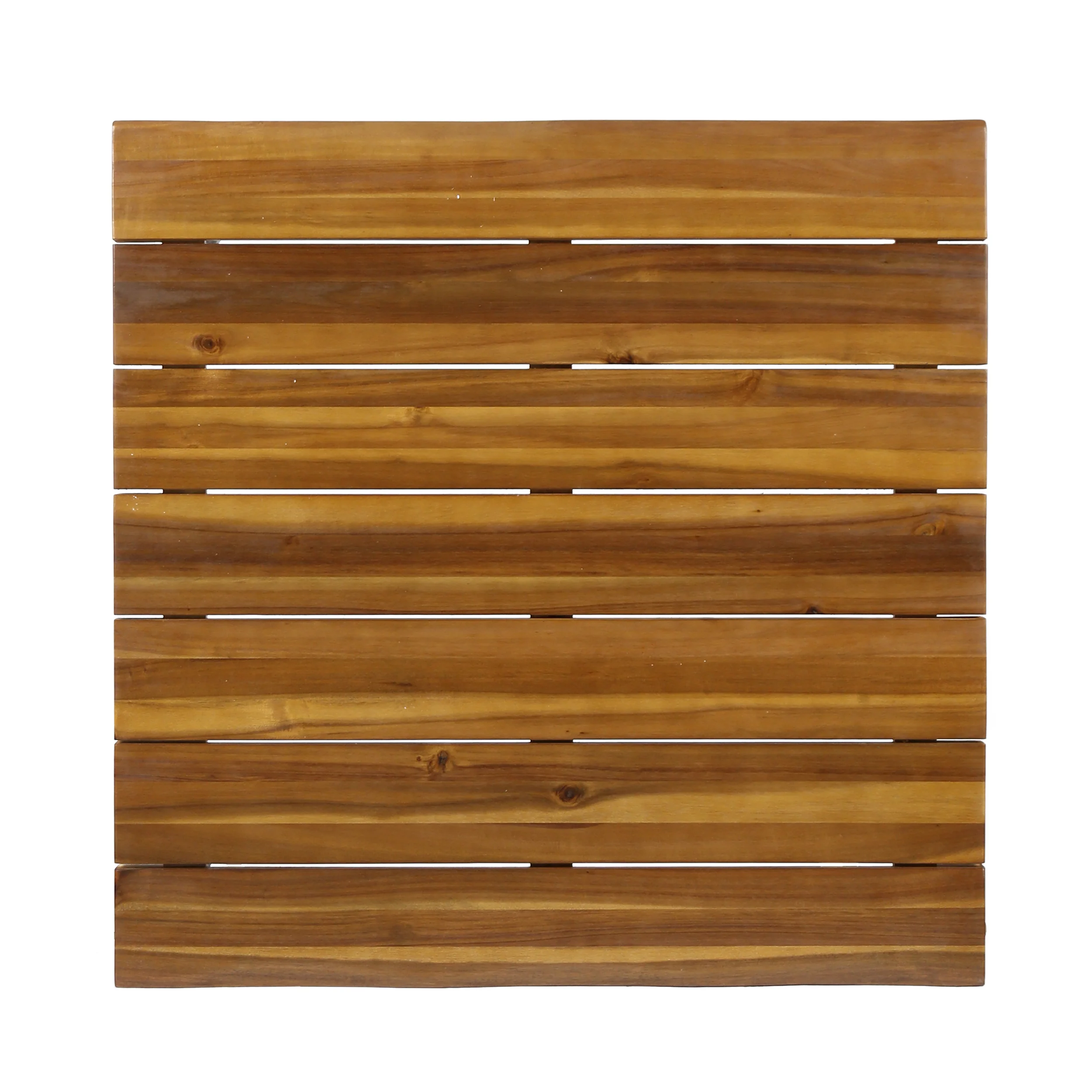 Avy Outdoor Rustic Industrial Acacia Wood Coffee Table with Metal Hairpin Legs, Teak - furnishings