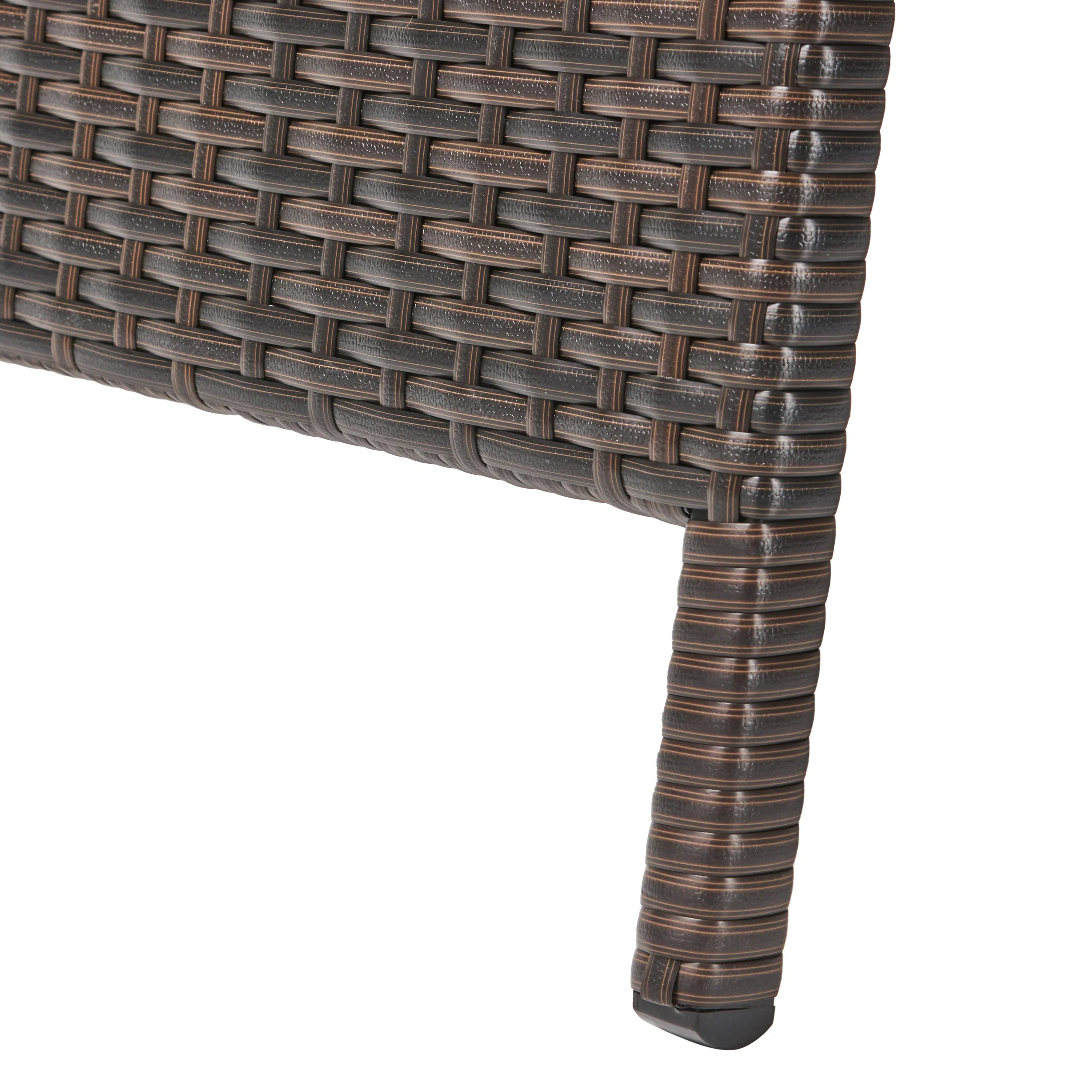 Allegria 3Pc Multibrown Wicker Lounge w/Water Resistant Cushions & CoffeeTable - furnishings