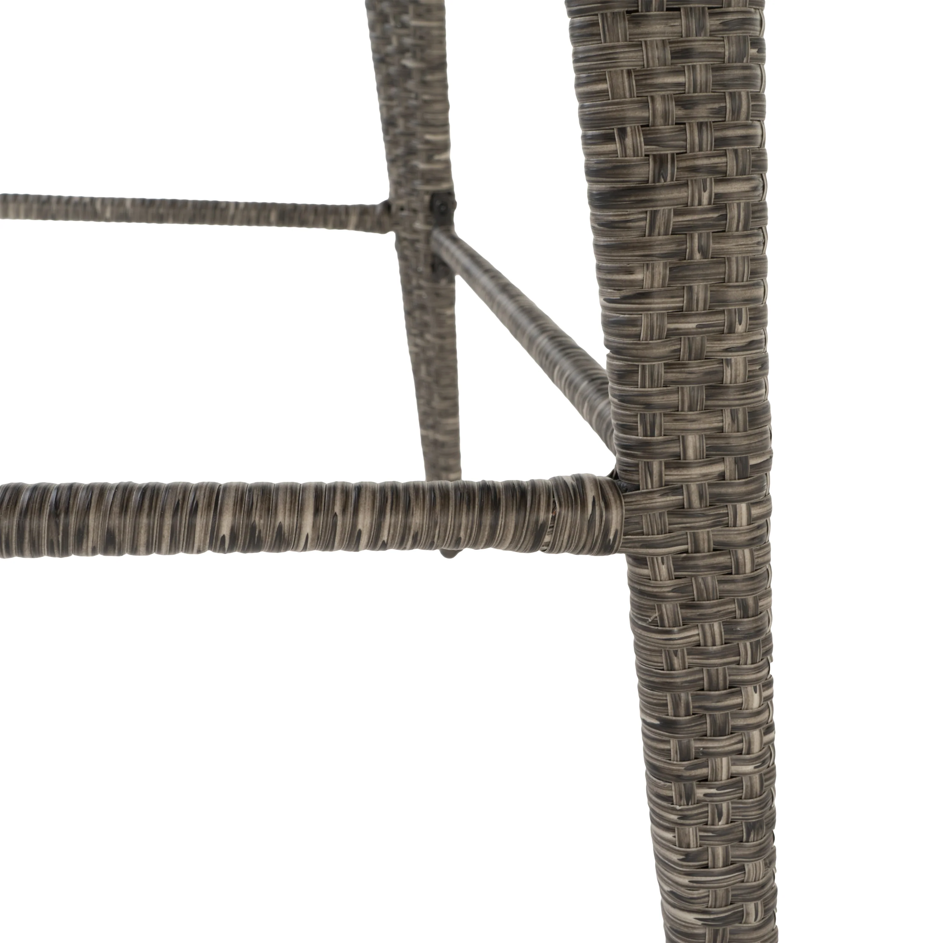 Budva Outdoor Gray Wicker Bar Table - furnishings