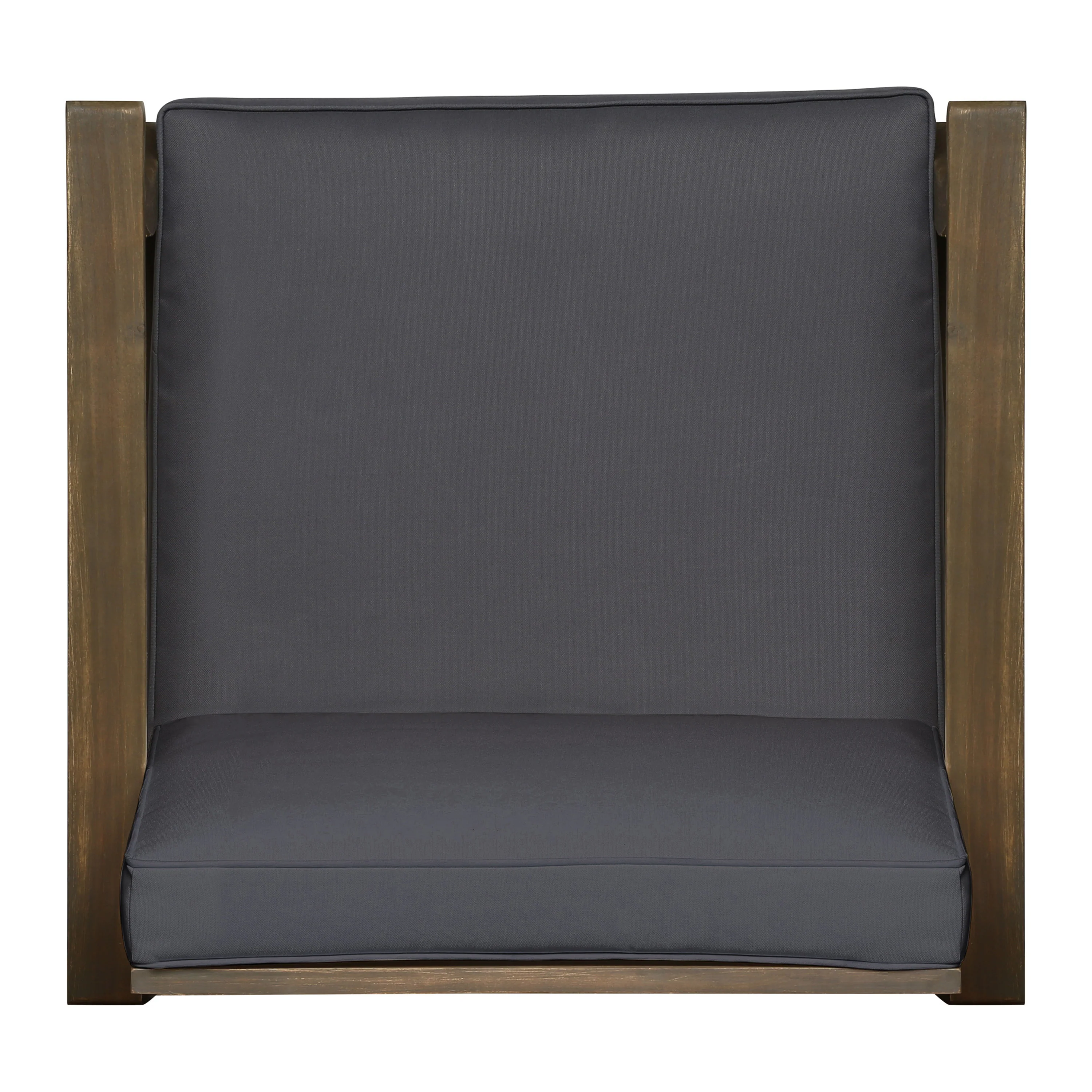 Lorelei Outdoor 7 Piece Acacia Wood 4-Seater Sofa and Club Chairs Set - furnishings