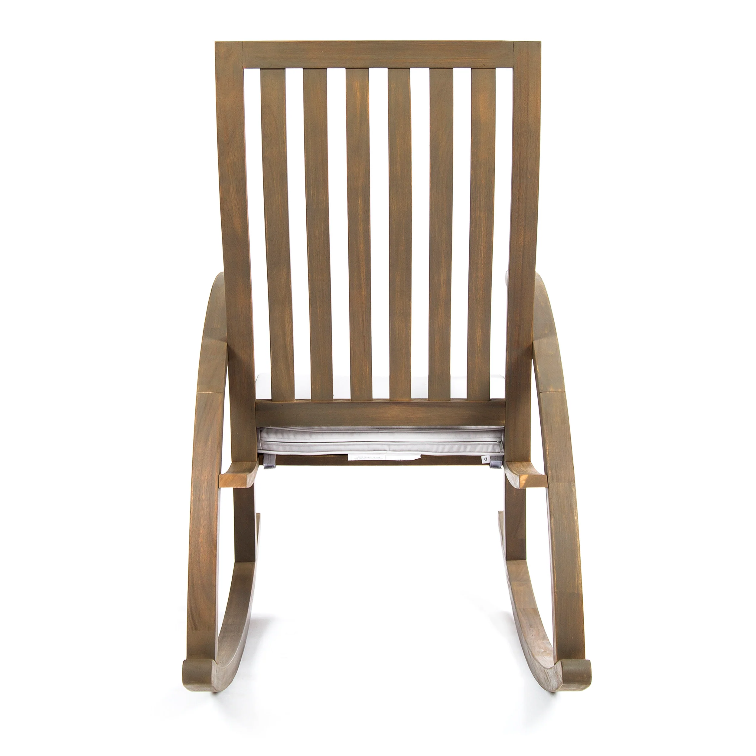 Cattan Outdoor Acacia Wood Rocking Chair with Water Resistant Cushion - furnishings