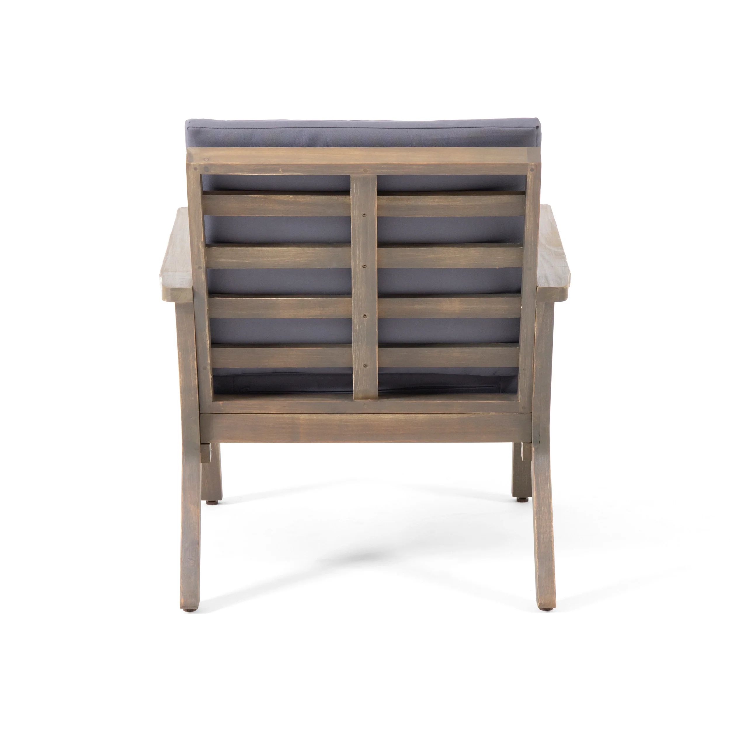 Avacyn Outdoor Acacia Wood Club Chairs with Cushions (Set of 2) - furnishings