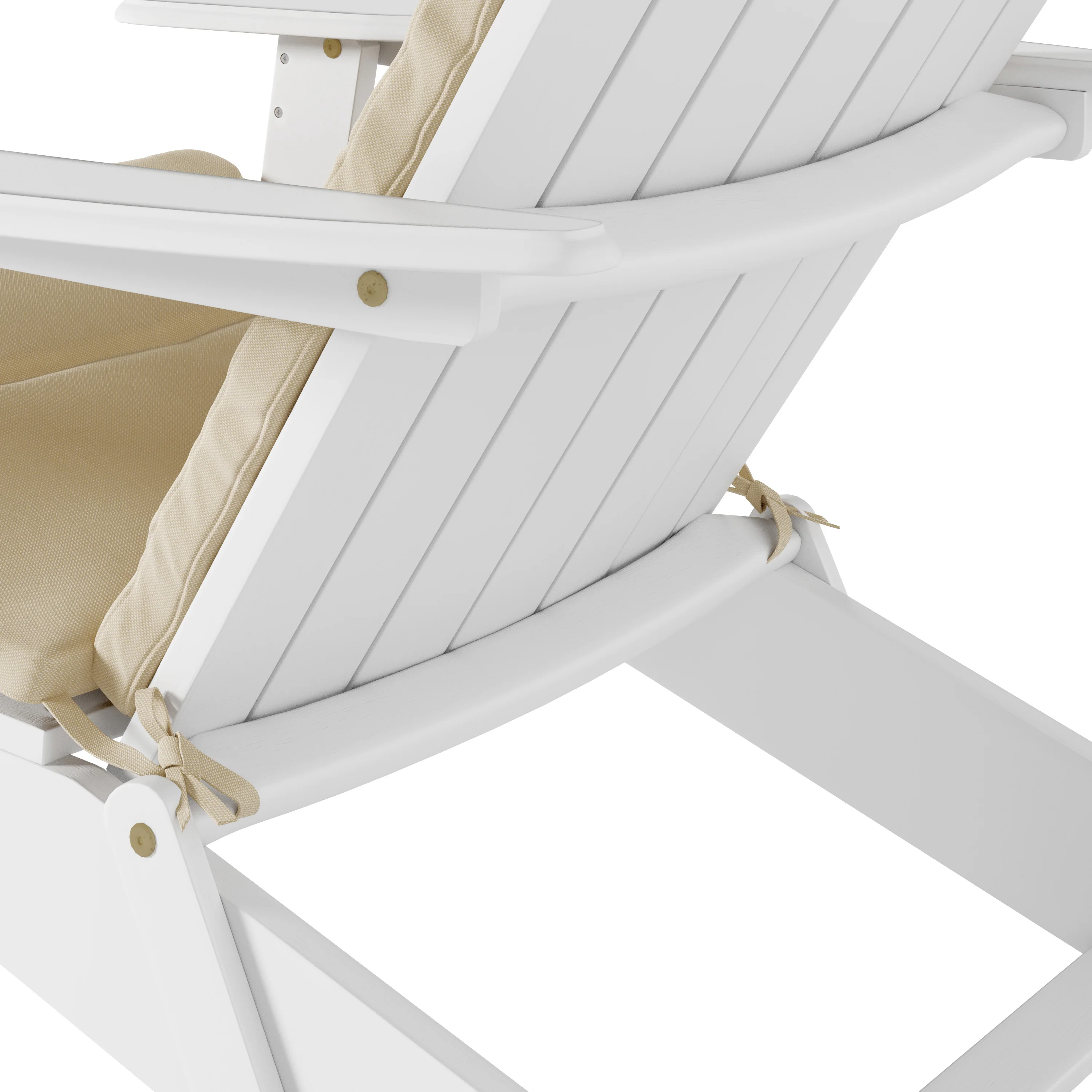 Amenda Outdoor Acacia Wood Folding Adirondack Chairs with Cushions - furnishings