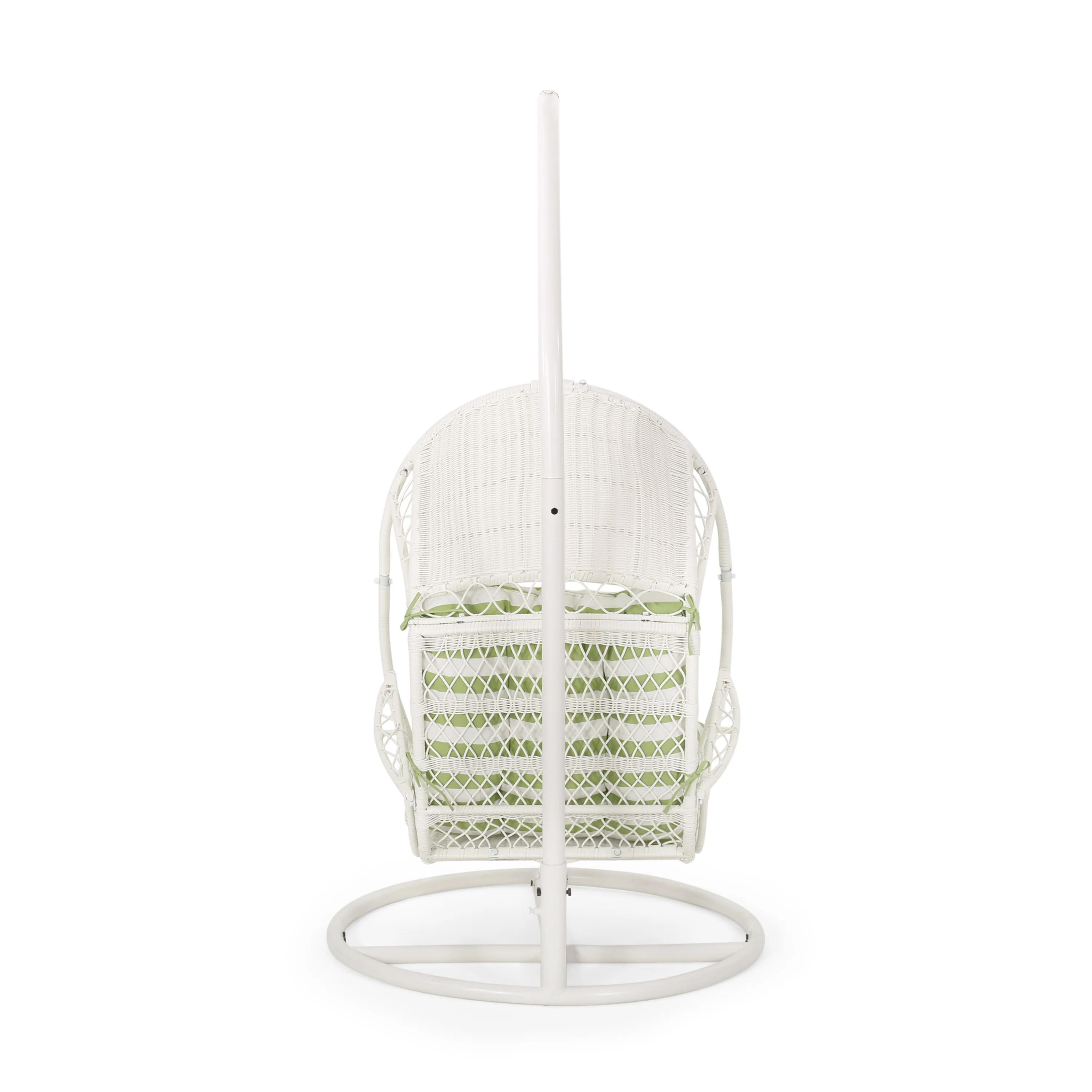 Primo Outdoor Wicker Hanging Basket Egg Chair with Stand - furnishings