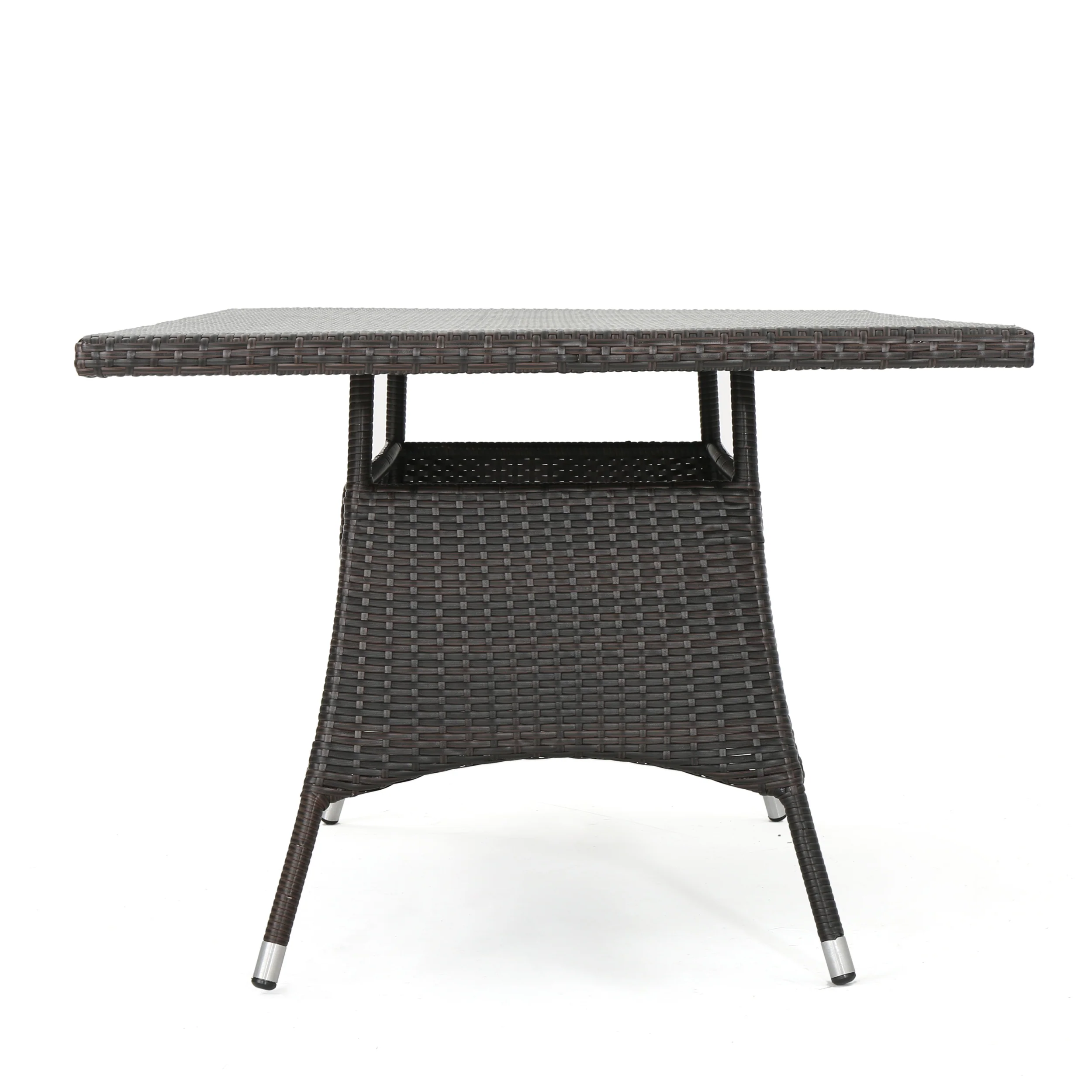 Manteo Rectangular Outdoor Wicker Dining Table - furnishings