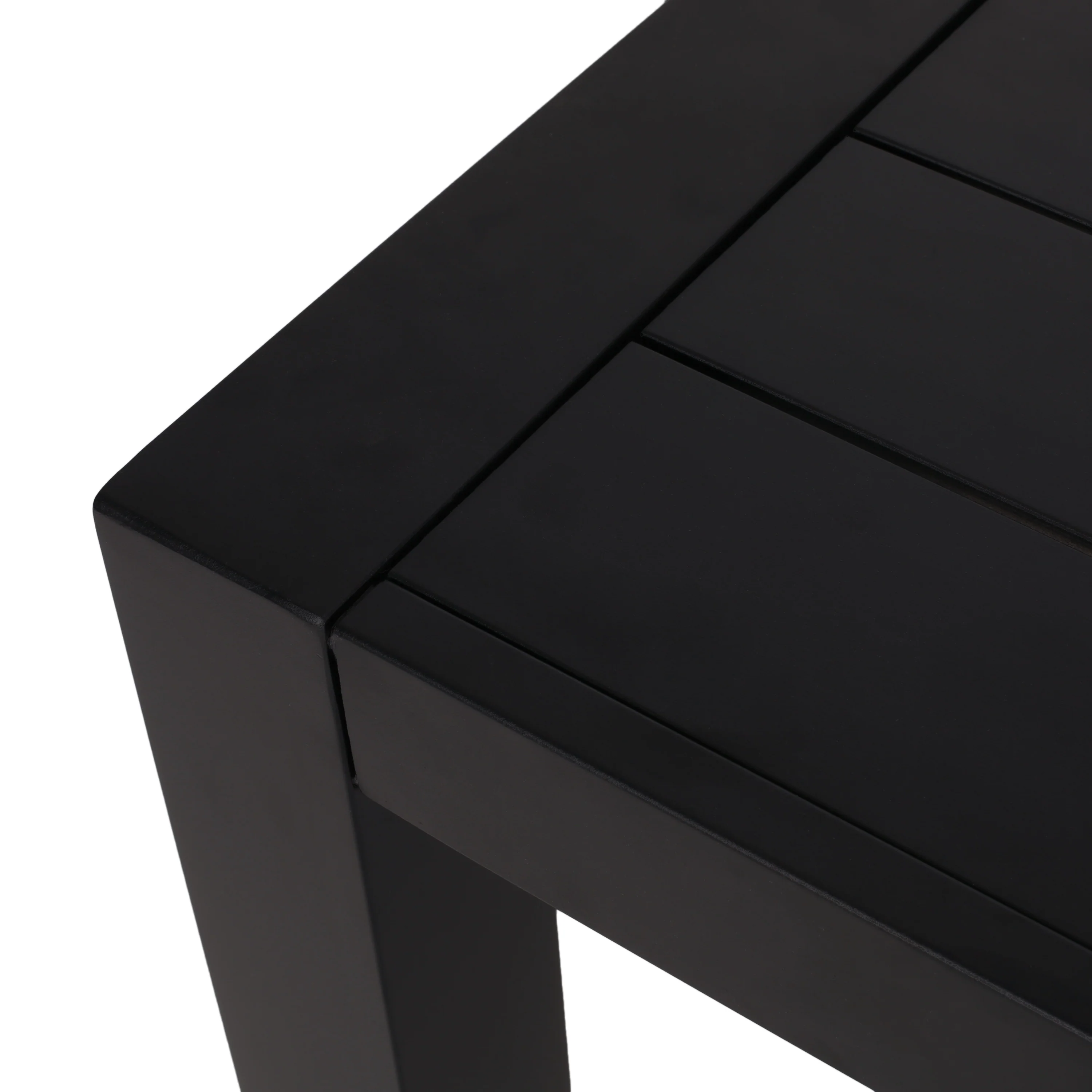 Bellomy Outdoor Aluminum Dining Table, Black - furnishings