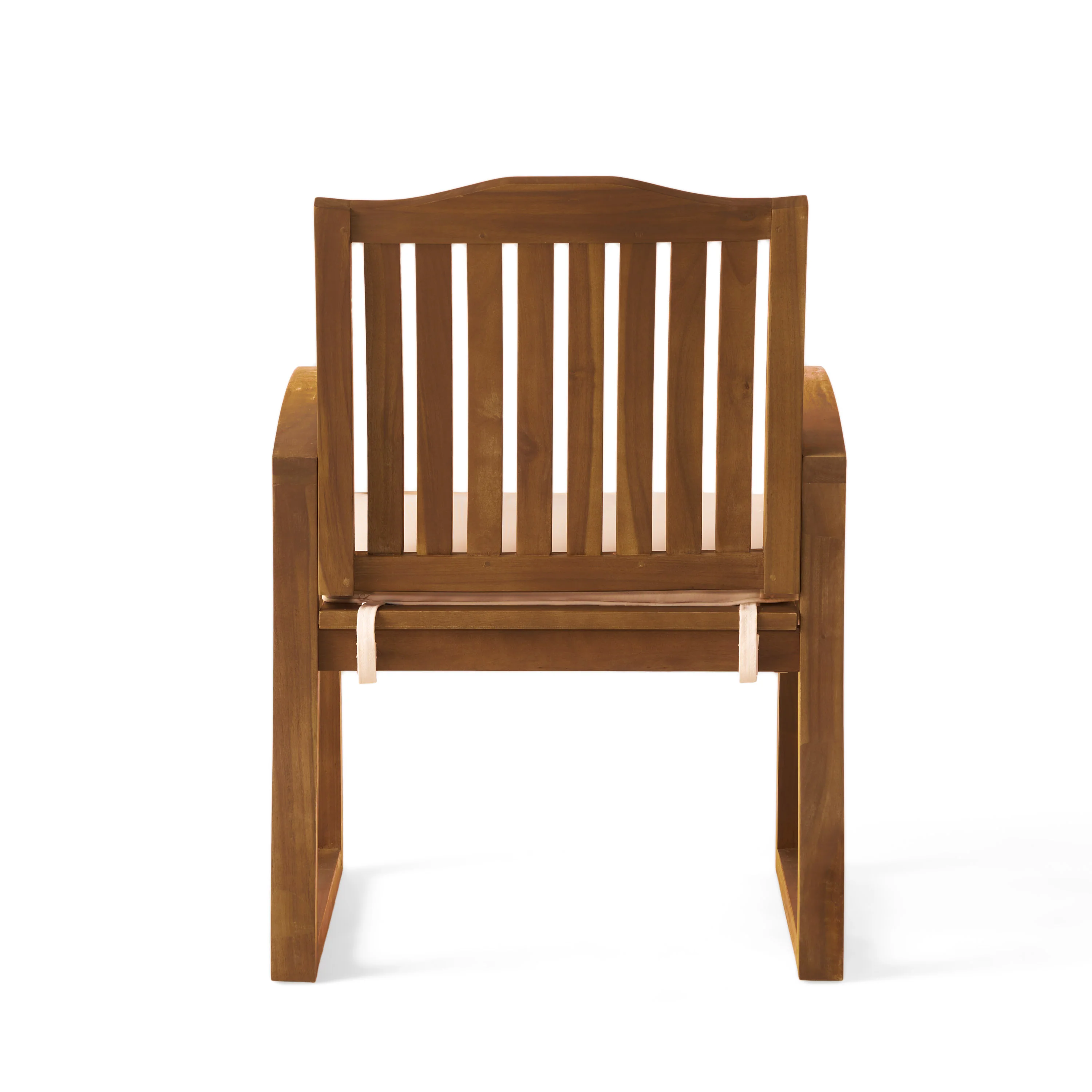 Tampa Teak Finish Acacia Wood Outdoors Dining Chairs (Set of 2) - furnishings