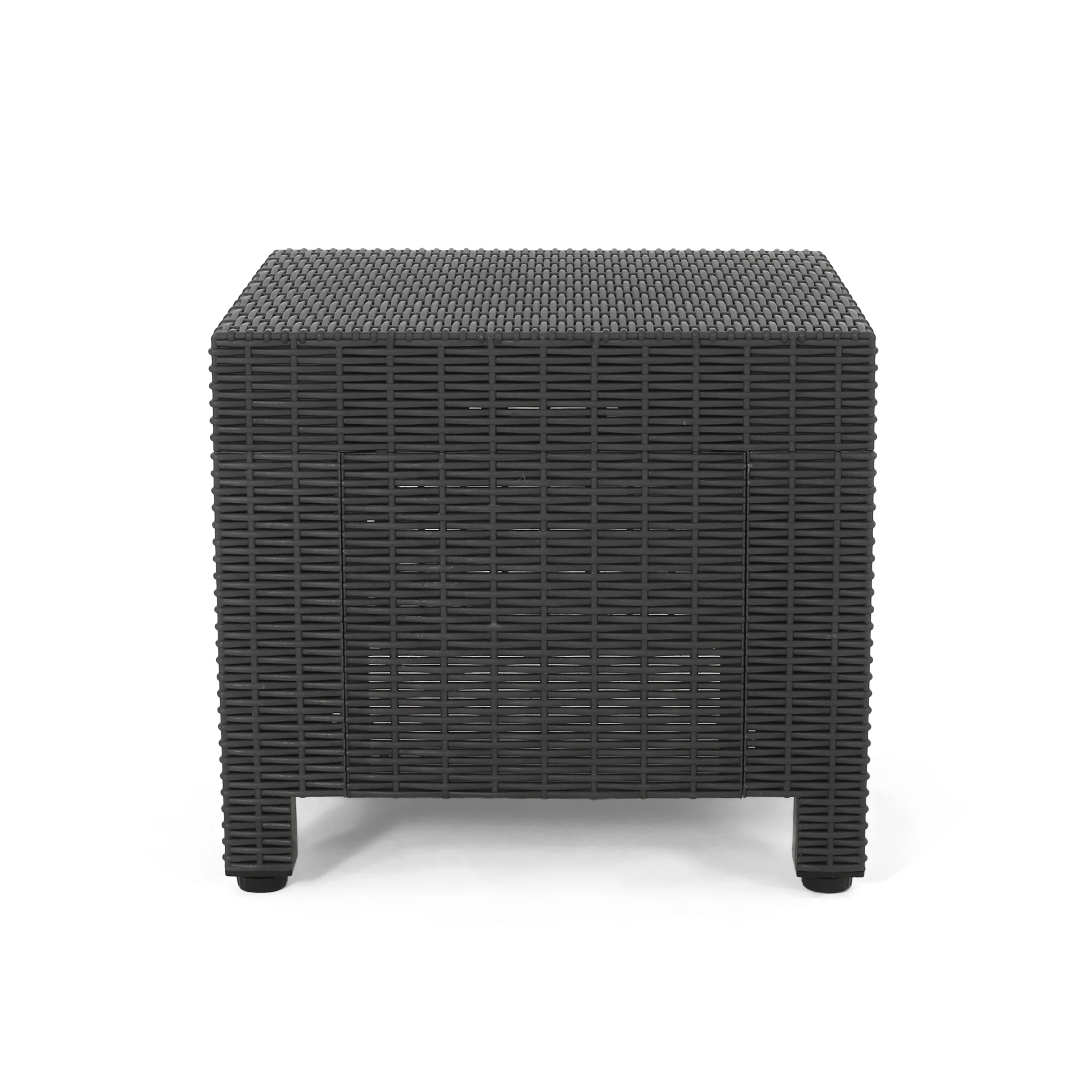 Riley Outdoor Wicker Print Side Table - furnishings