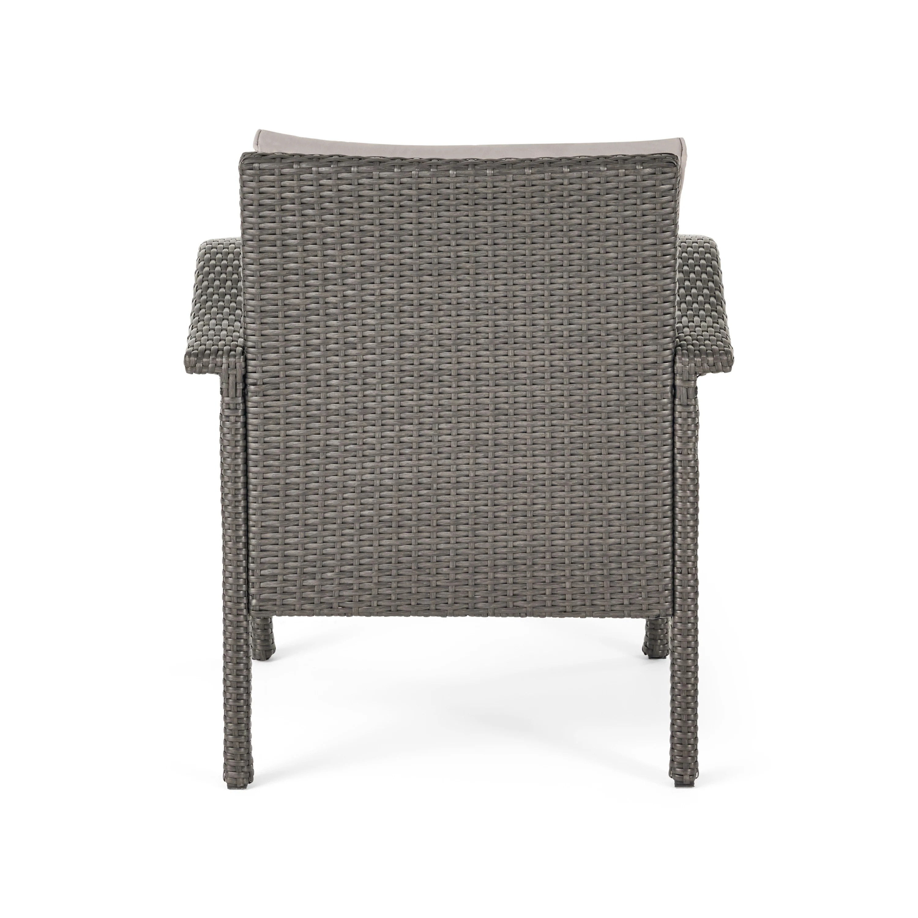 Ella Outdoor 4 Club Chair Chat Set with Fire Pit - furnishings