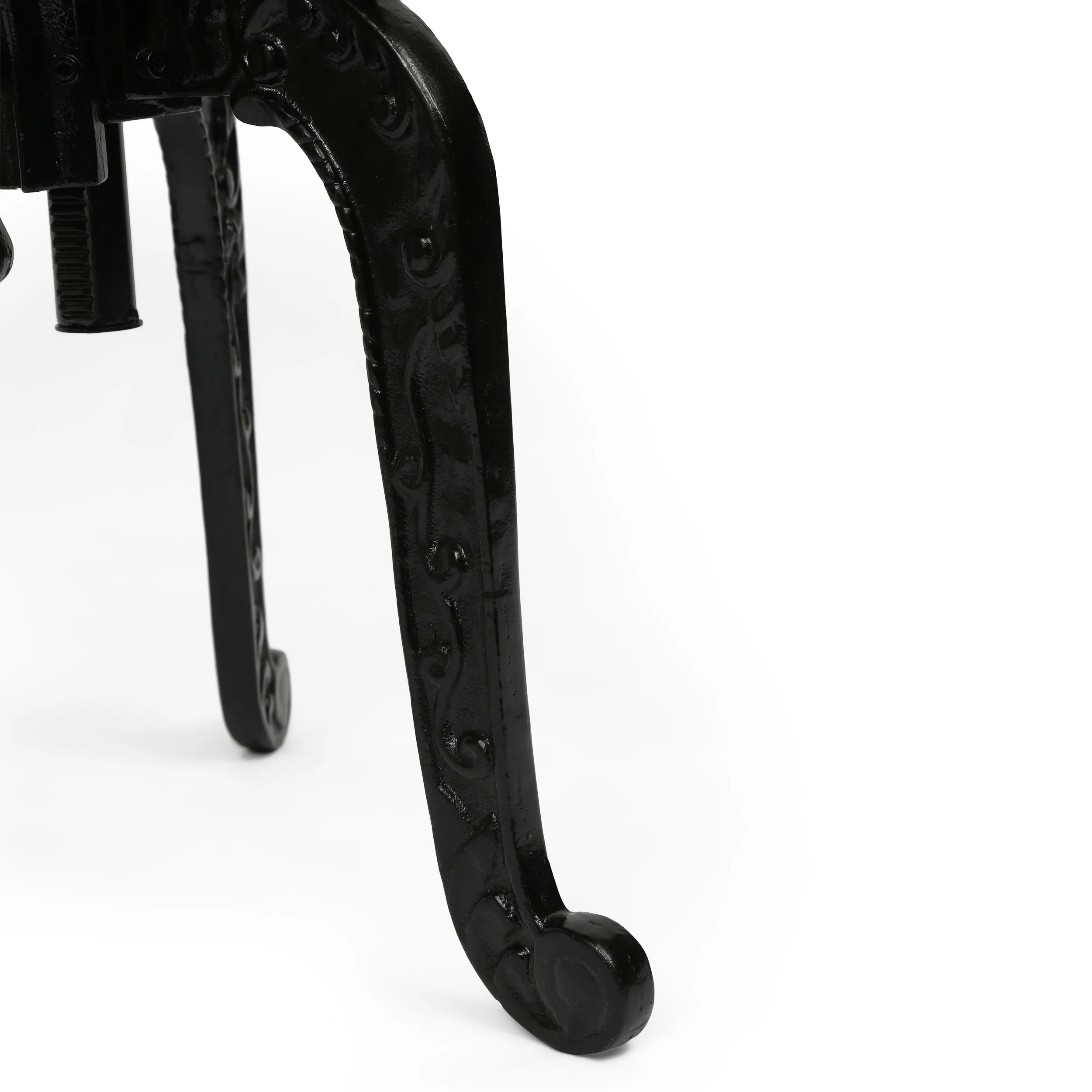 Regina Outdoor Handcrafted Mango Wood Adjustable Height Bistro Table, Natural and Black - furnishings