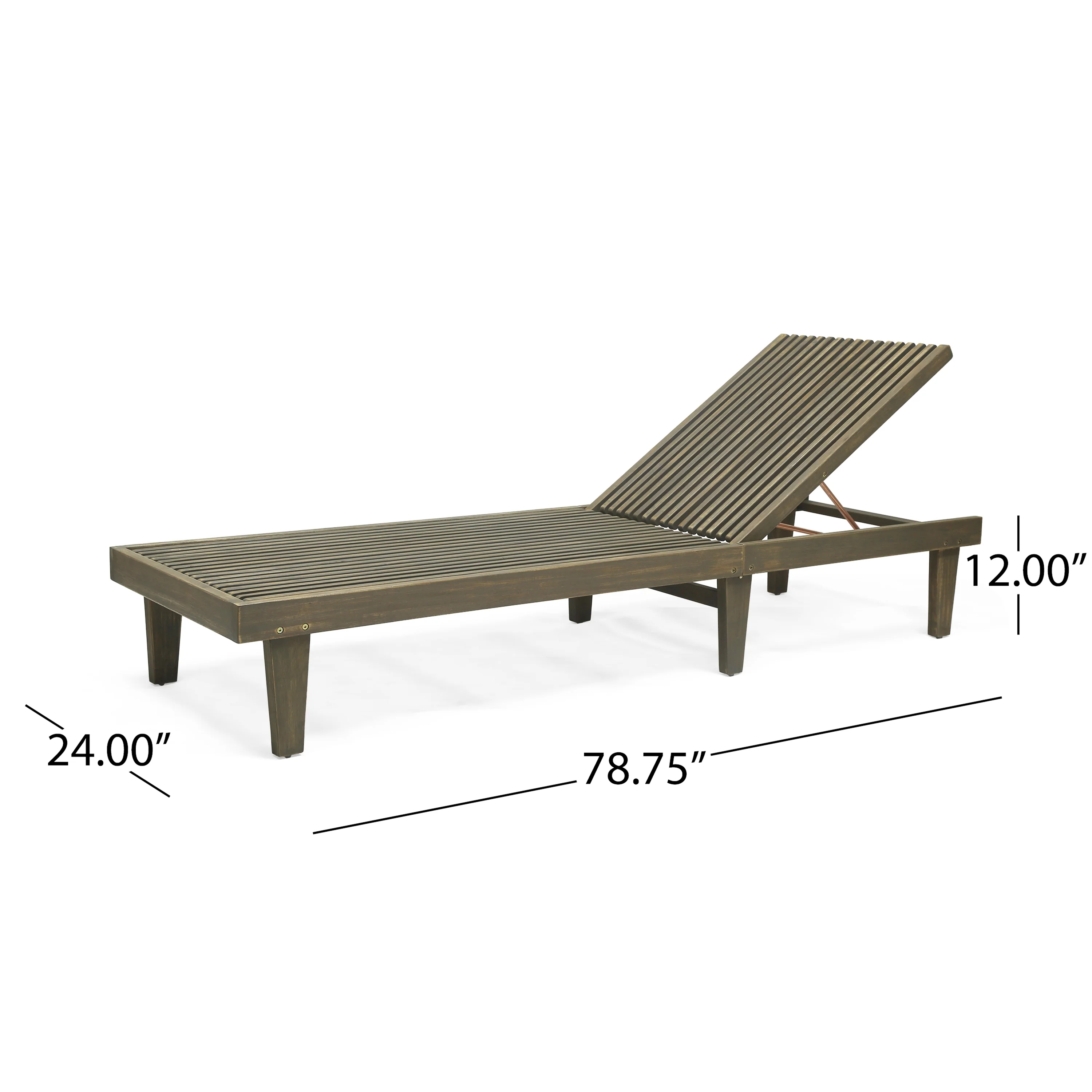 Addisyn Outdoor Wooden Chaise Lounge (Set of 2) - furnishings