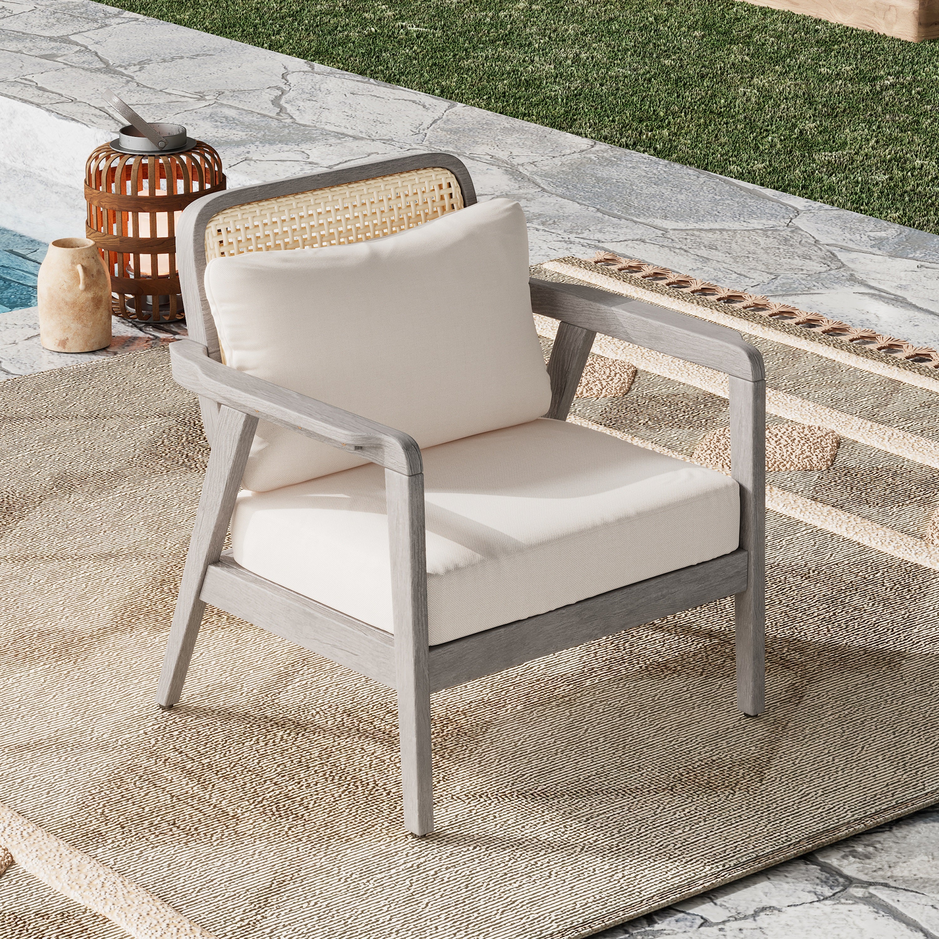 Jatas Outdoor Pation Club Chairs - furnishings