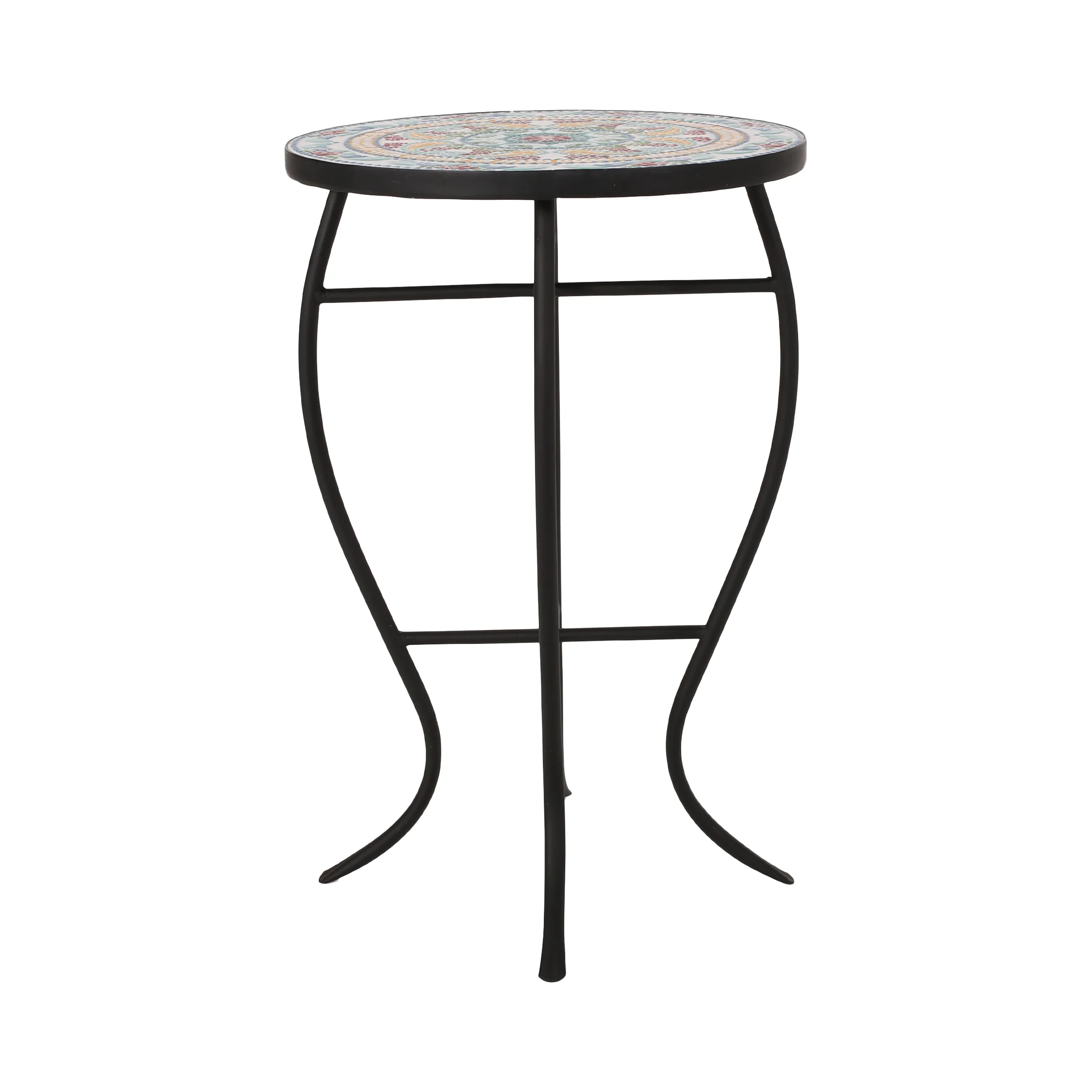Frimy Outdoor Side Table with Tile Top - furnishings