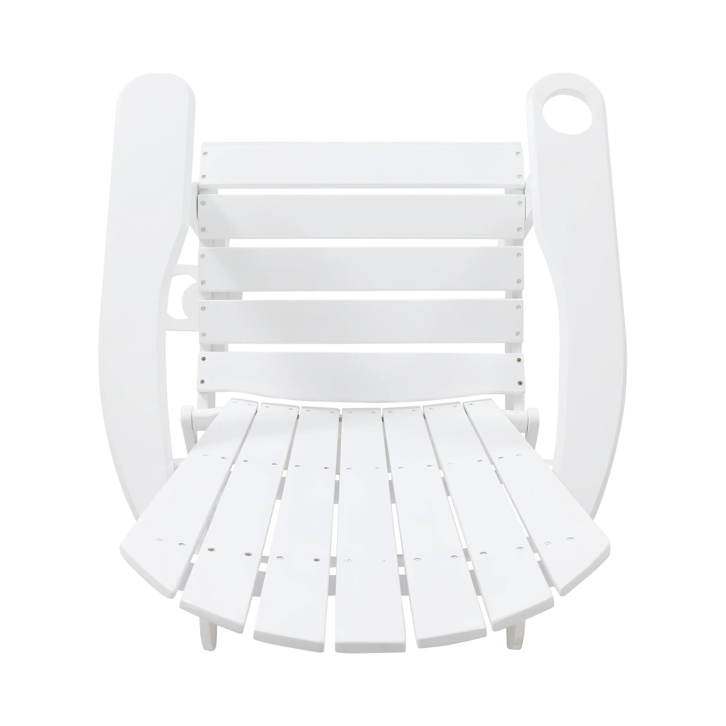 Kandyce Outdoor Acacia Wood Folding Adirondack Chair With Cup Holder - furnishings