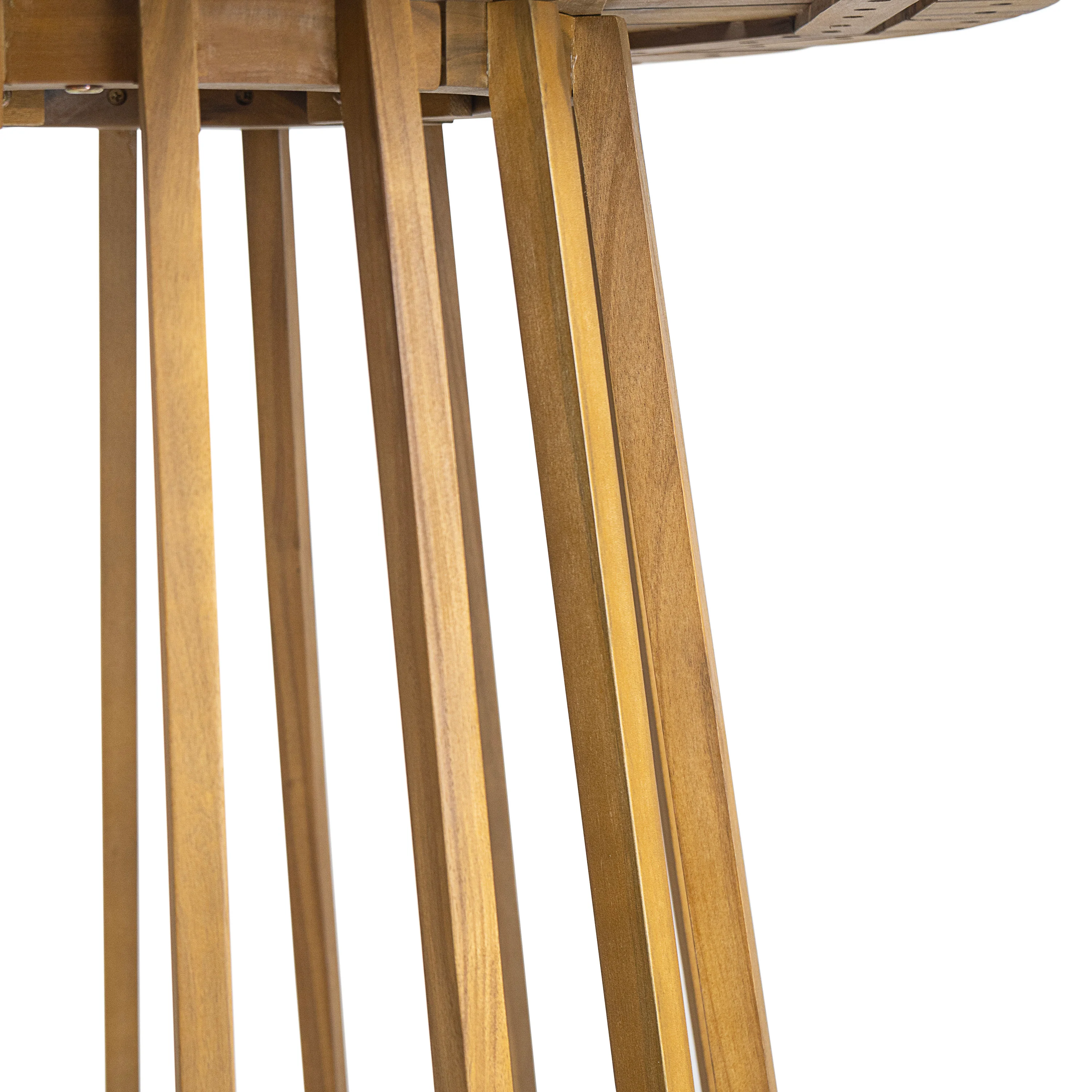 Orione Teak Acacia Wood Outdoor Patio Bistro Table - furnishings