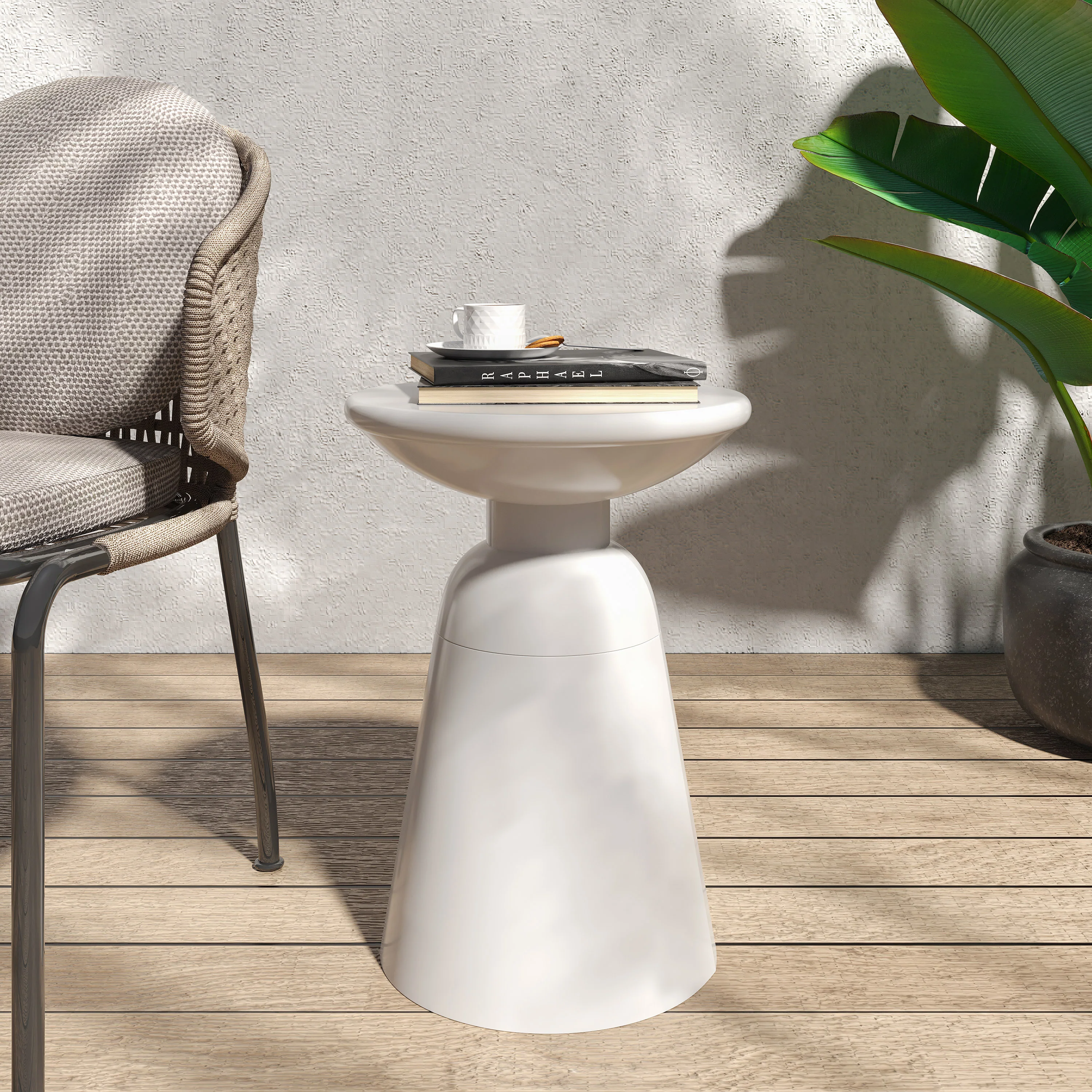 Soto Outdoor Metal Side Table - furnishings