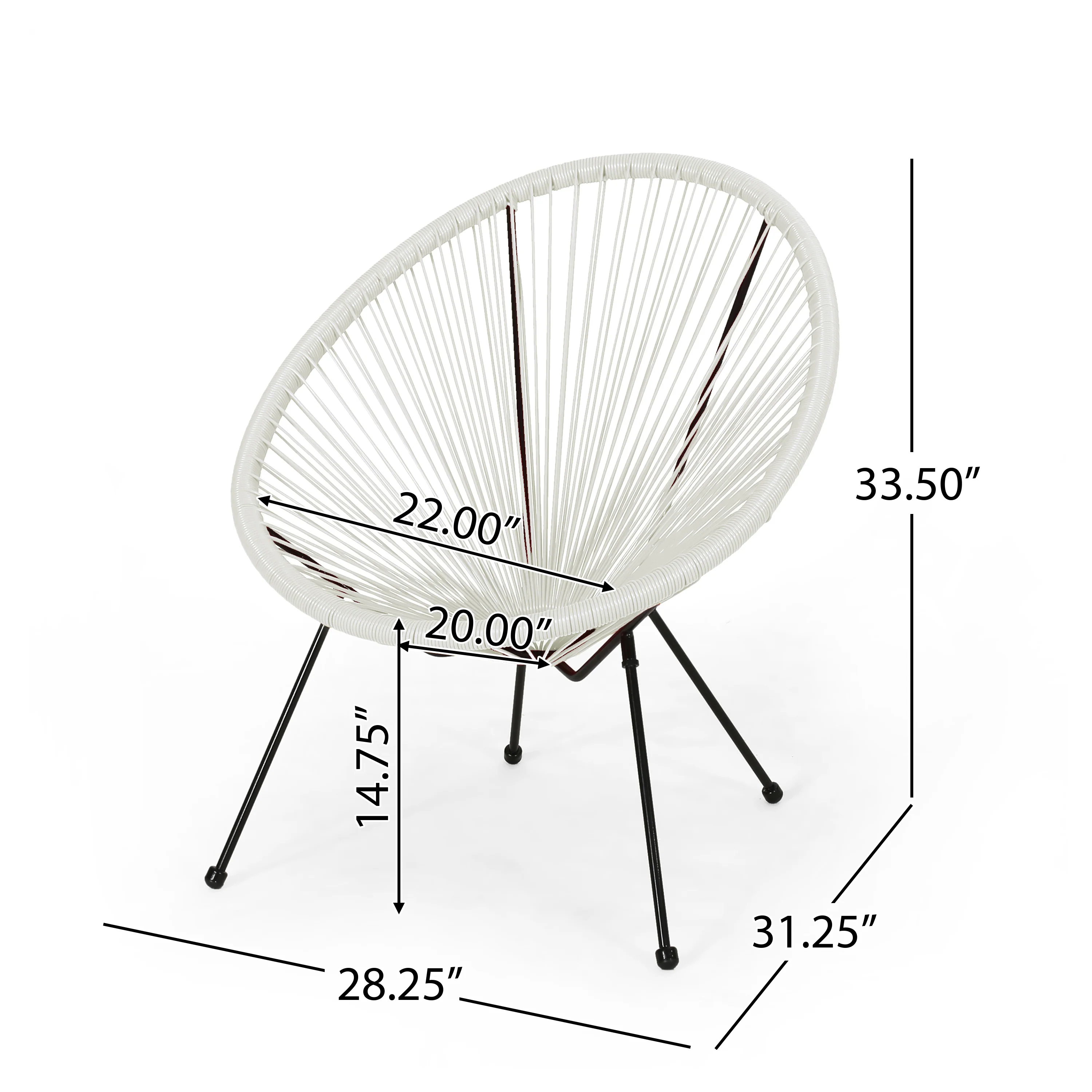 Nusa Outdoor Acapulco Woven Accent Chair - furnishings