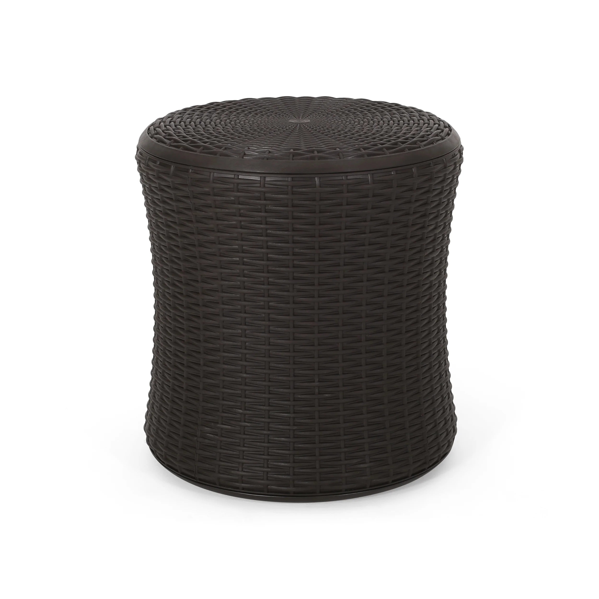 Iven Outdoor 2 Seater Faux Wicker Chat Set with Cushions - furnishings