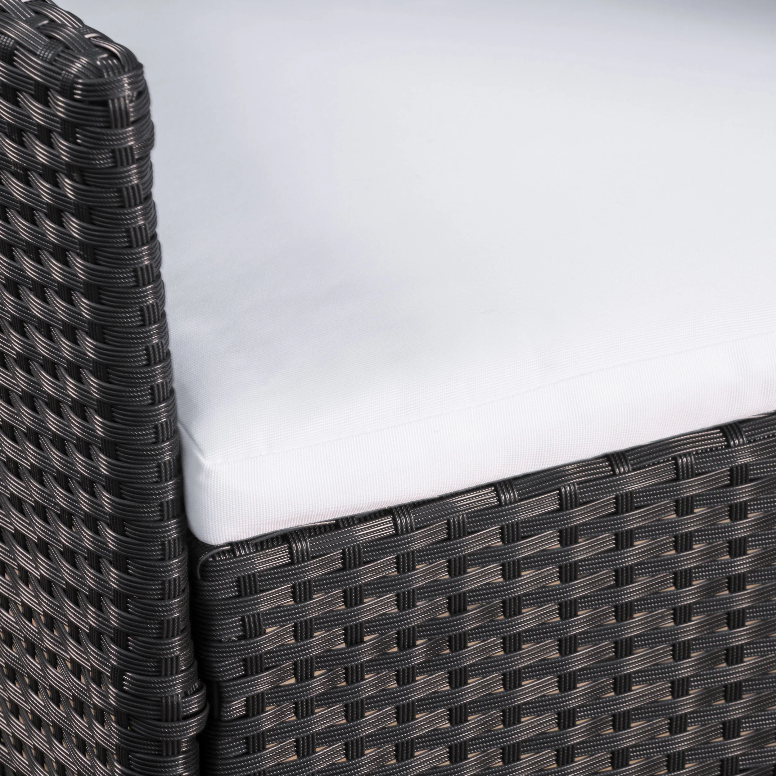 Clementine Outdoor Wicker Dining Chairs with Water Resistant Cushions - Set of 2 - furnishings