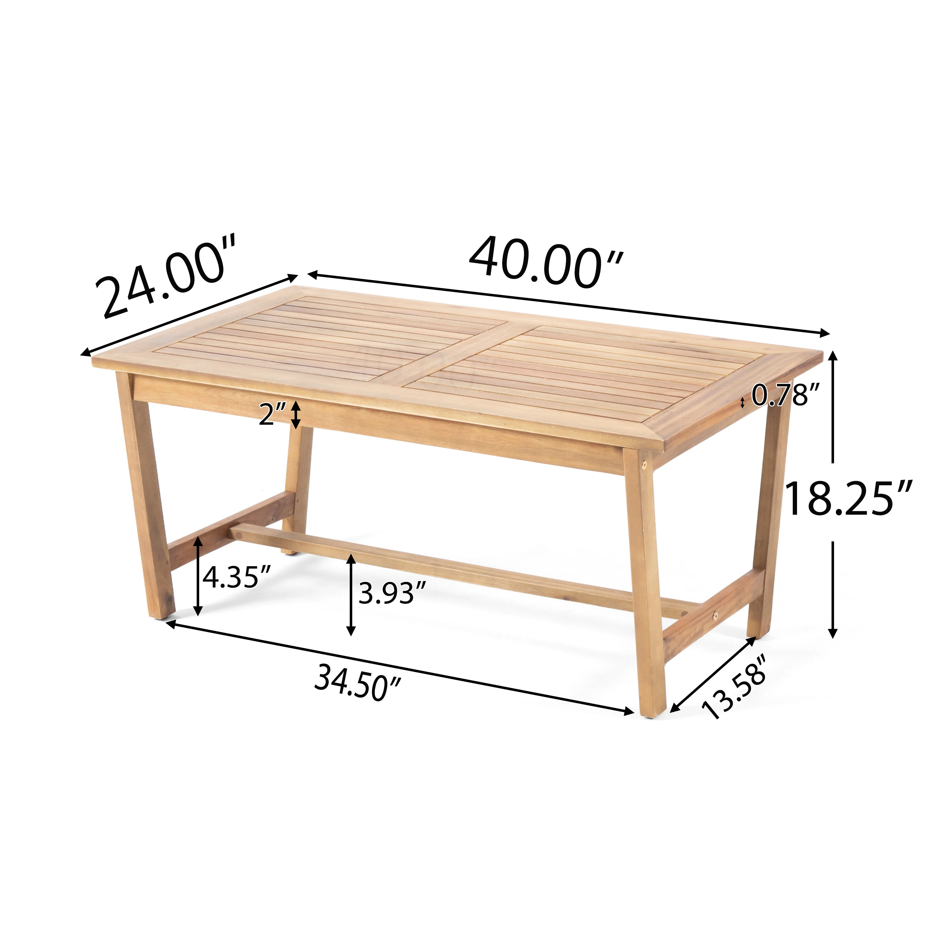 Manarola Outdoor 8 Seater Acacia Wood Chat Set with Coffee Table - furnishings