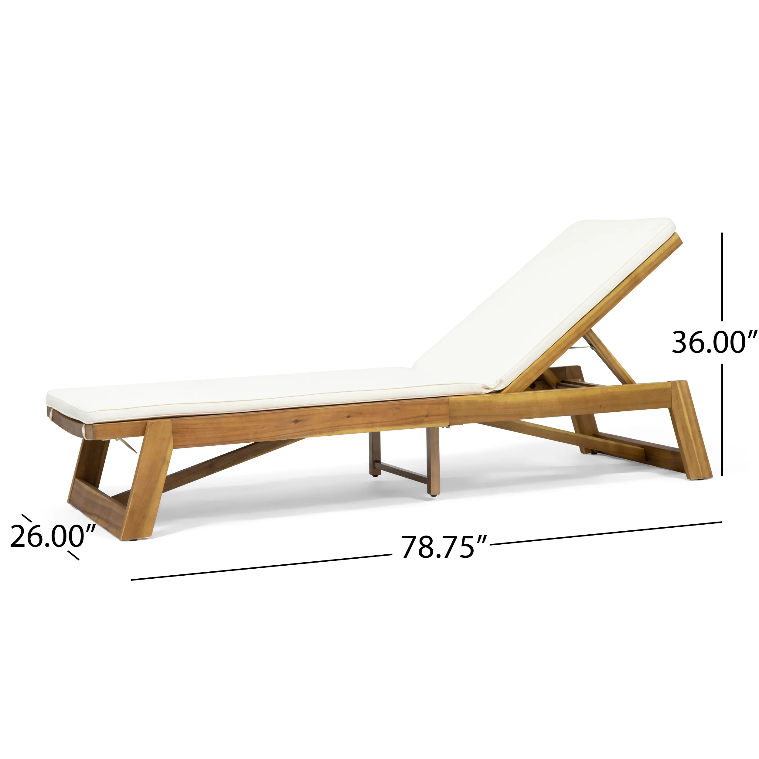 Karyme Outdoor Acacia Wood 3 Piece Chaise Lounge Set with Water-Resistant Cushions - furnishings