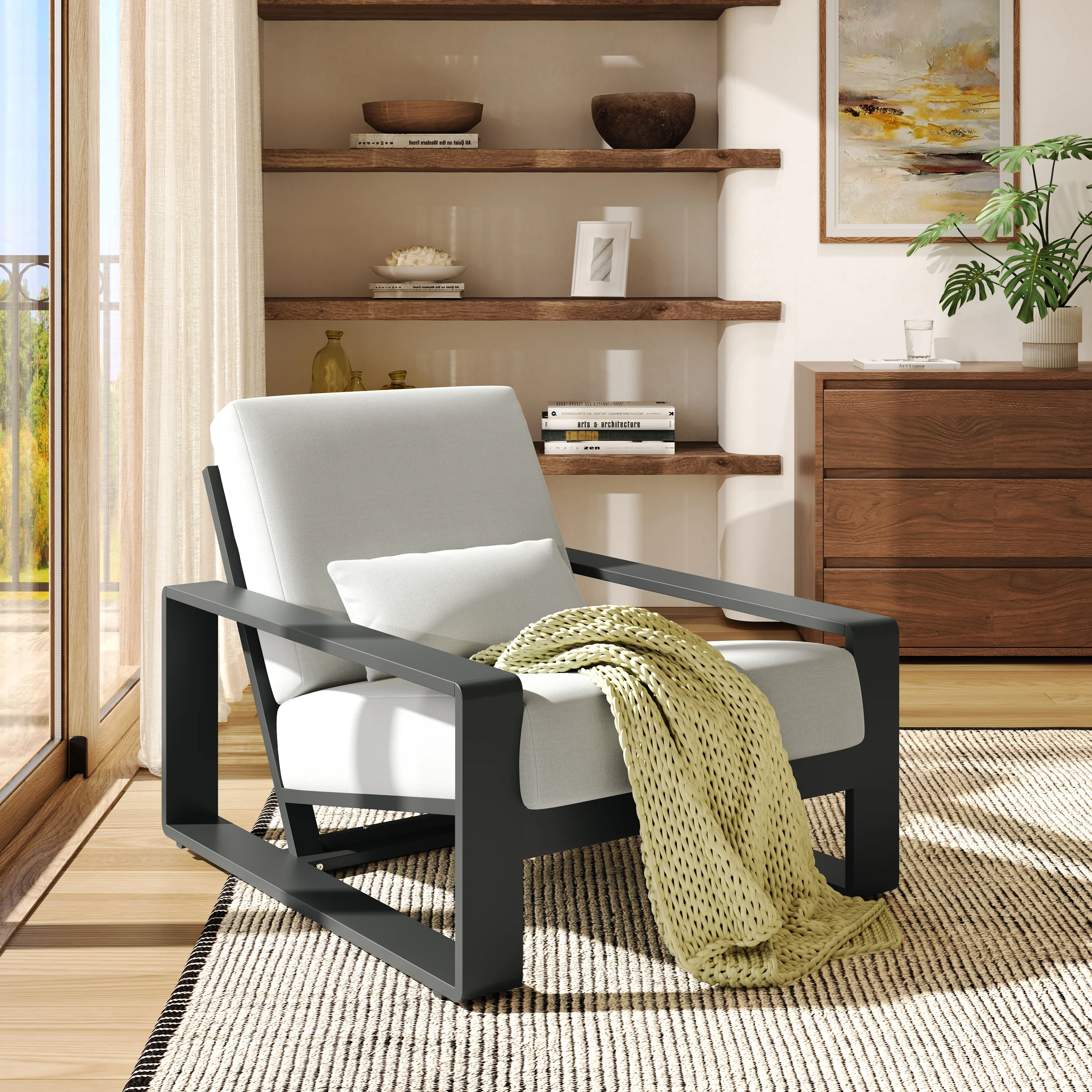 Plata Aluminum Outdoor Lounge & Leisure Chair - furnishings