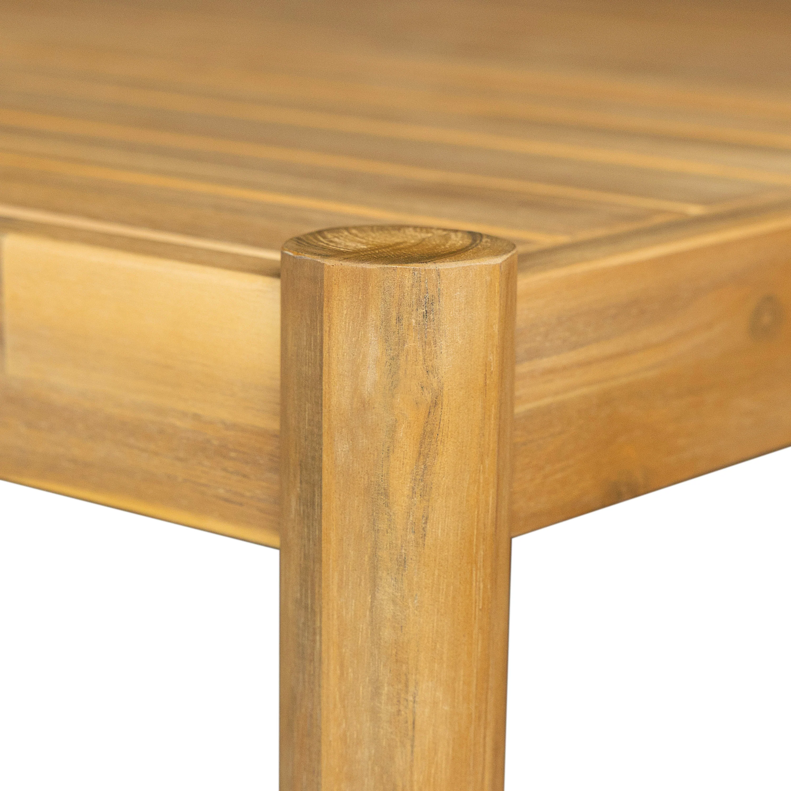 Orione Modern Acacia Wood Dining Table - furnishings