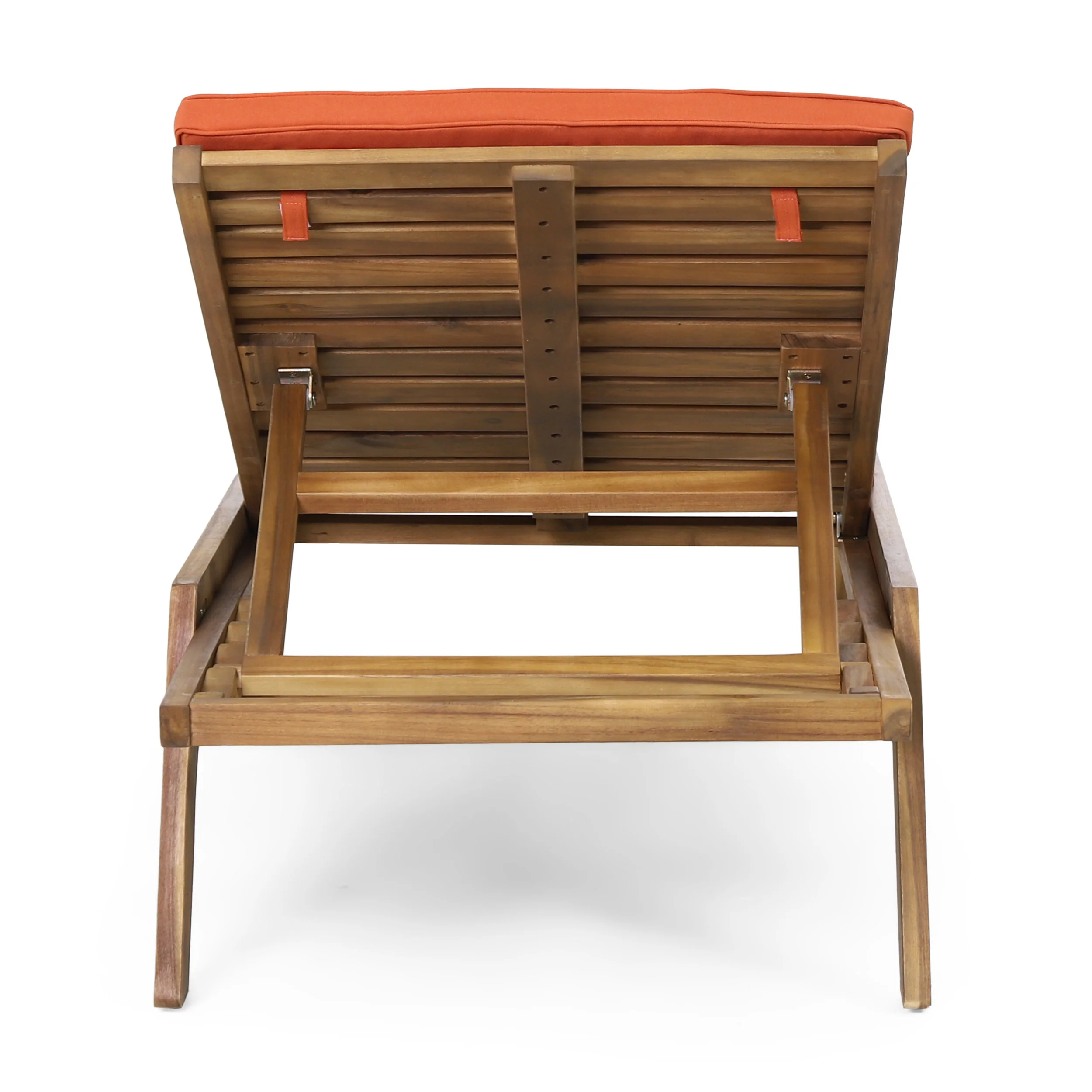 Larimore Outdoor Acacia Wood Chaise Lounge with Water Resistant Cushions, Set of 2 - furnishings