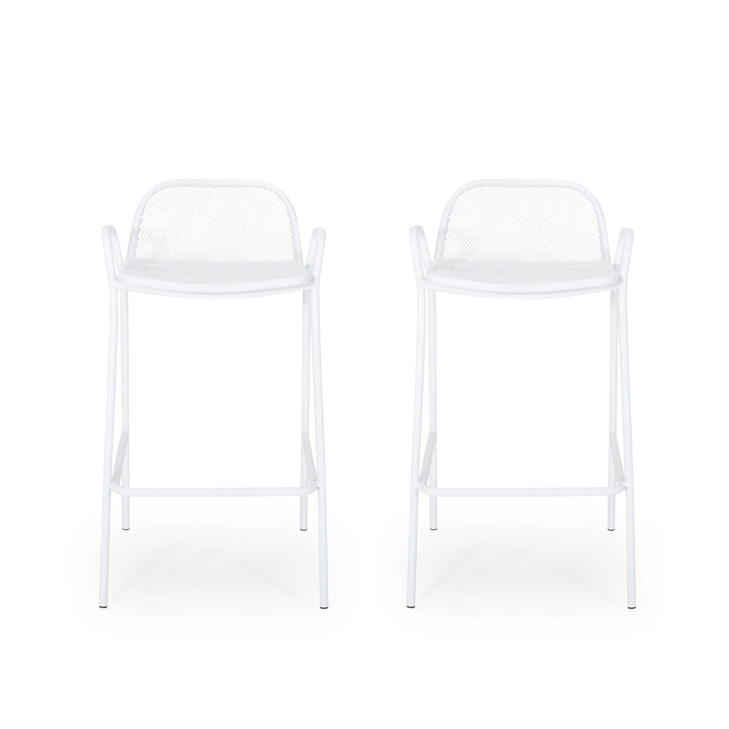 Linda Modern Iron Barstool (Set of 2) - furnishings