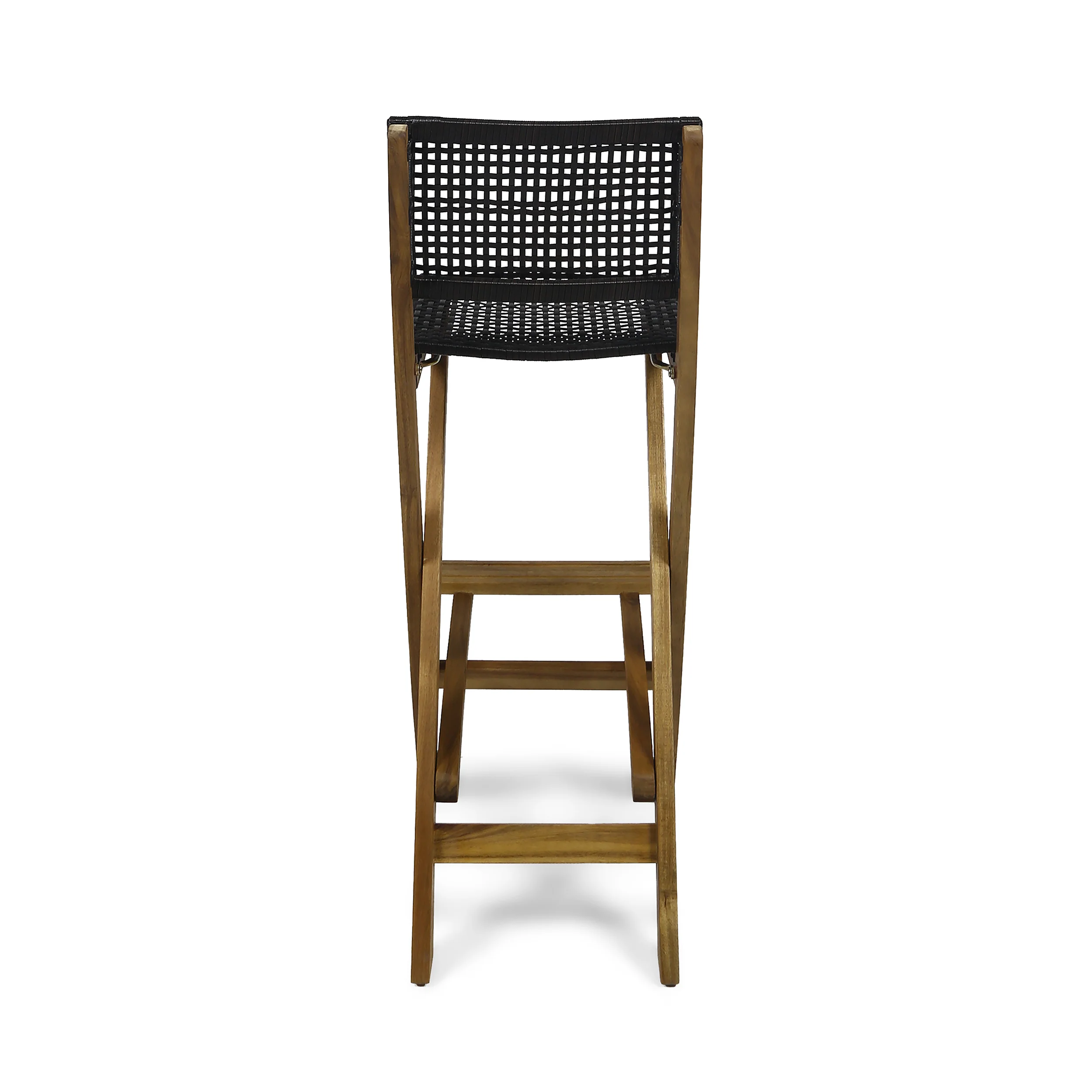 Elizabeth Outdoor Folding Acacia Wood Barstools (Set of 4) - furnishings