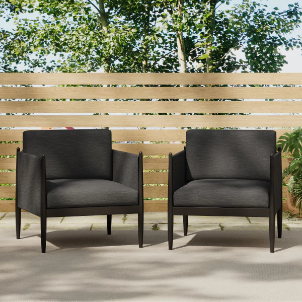 Patio Aluminum Chair with Cushions - furnishings