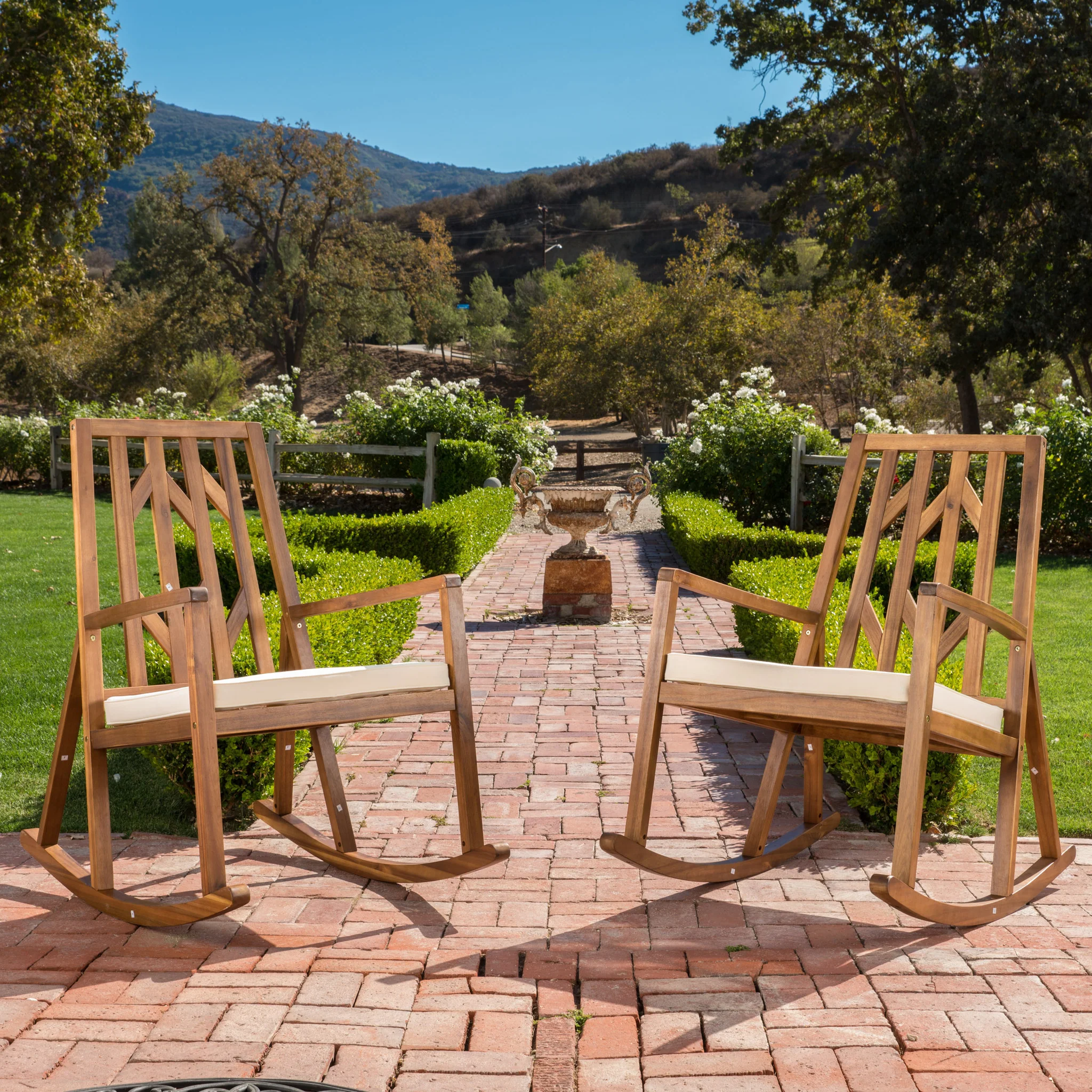 Monterey Outdoor Rocking Chair w/ Cushion - furnishings