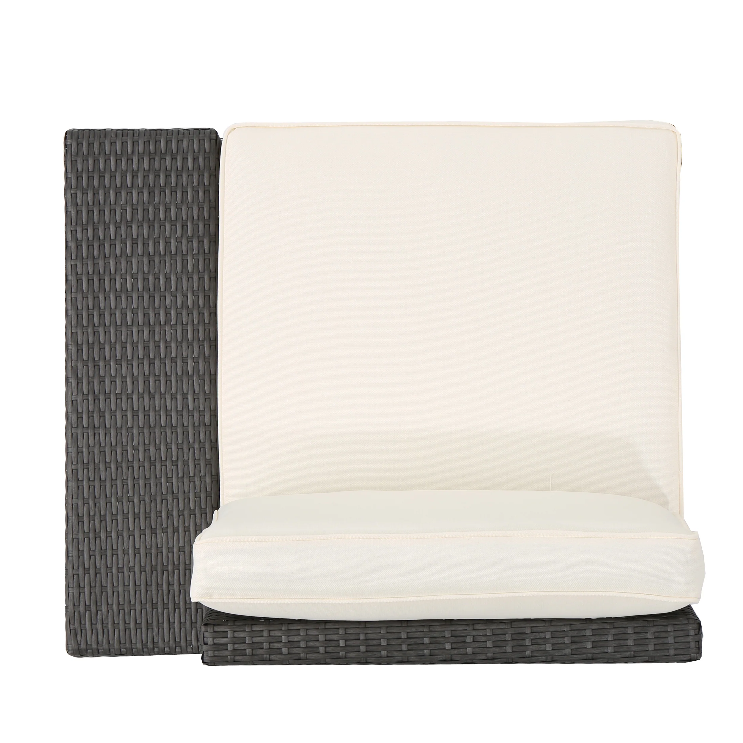 Reddington 7pc Outdoor Grey Wicker Sofa Set w/ Cushions - furnishings