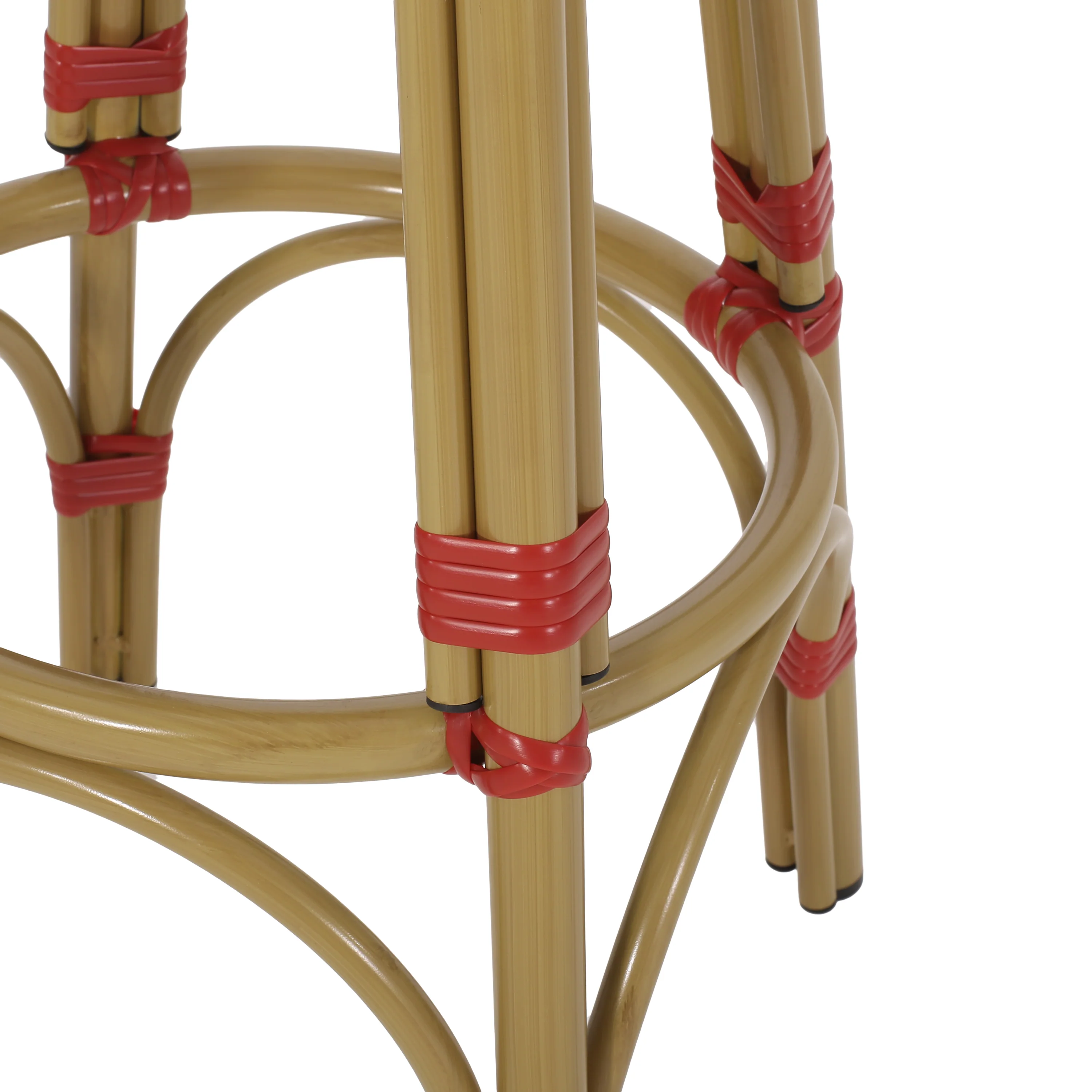 Dohney Outdoor French Aluminum 29.5 Inch Barstools, Set of 2 - furnishings