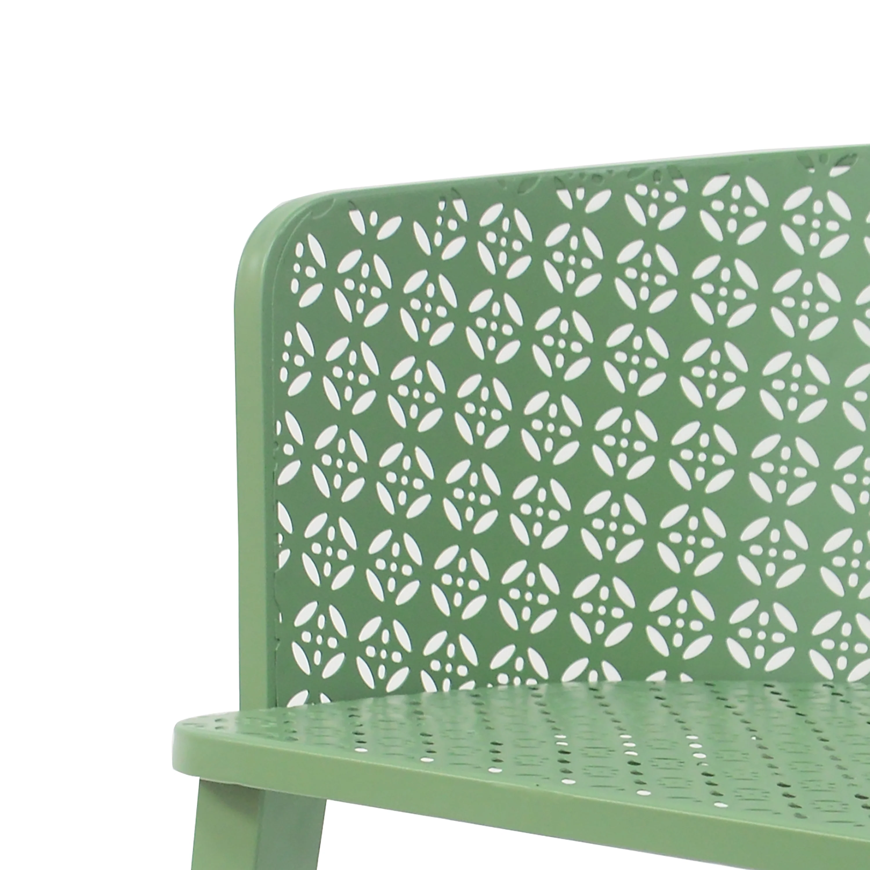Caspiane Outdoor Patio Dining Chairs with Iron Frame - furnishings