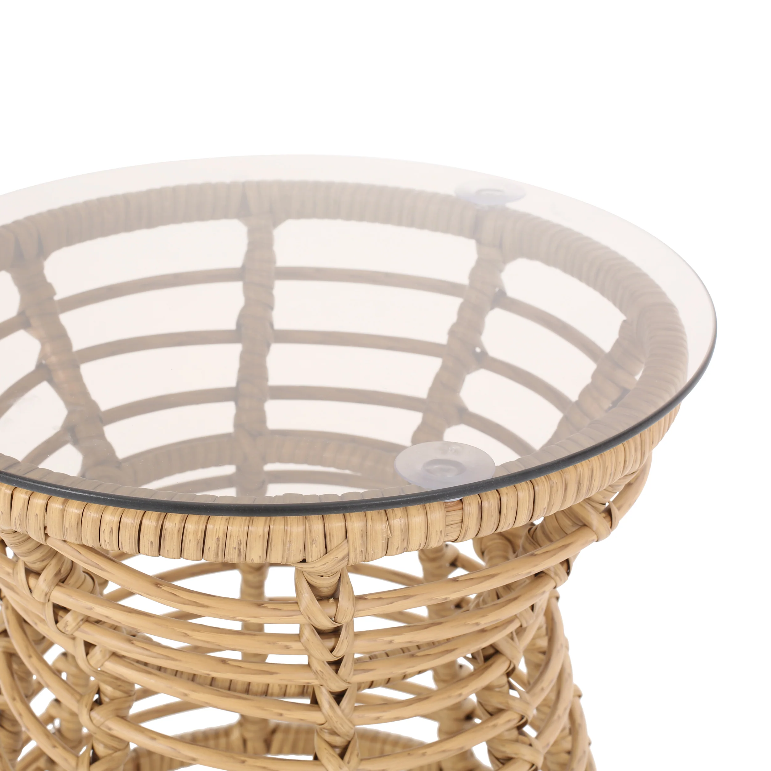Hawaiian Pedro Outdoor Wicker Side Table - furnishings
